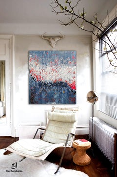 Abstrakt 1186 Acrylgemälde auf Leinwand, Signiert, Modern, 120x100 cm