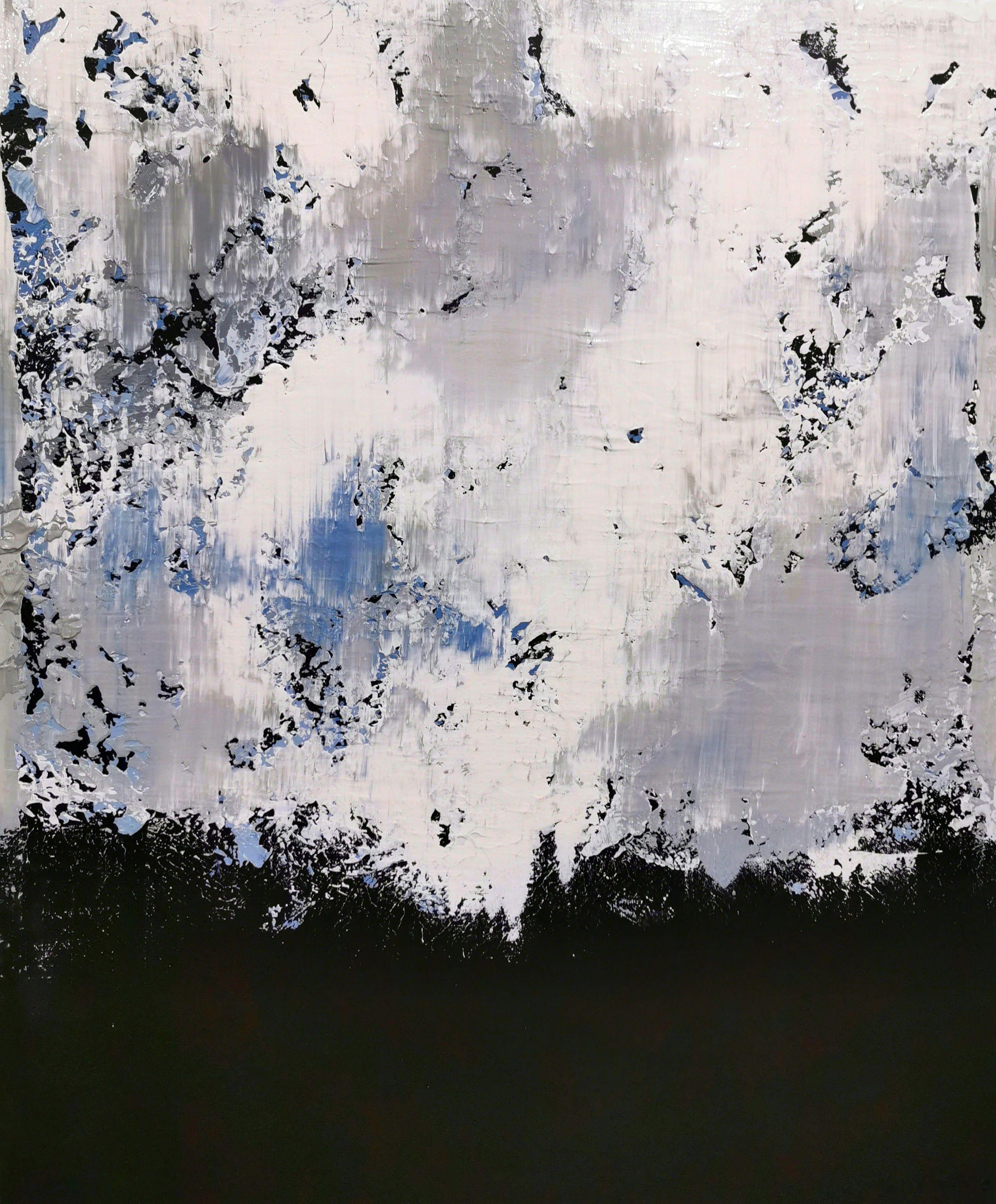Alex Senchenko Abstract Painting – Abstrakt 1222, Gemälde, Acryl auf Leinwand