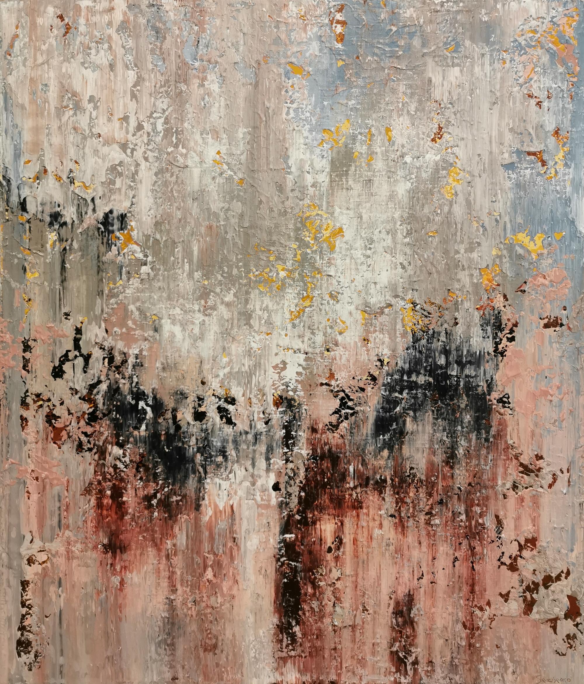 Abstract 1259 - Acrylic Canvas Painting, Oversized, Ready to Hang, 140x120cm.
