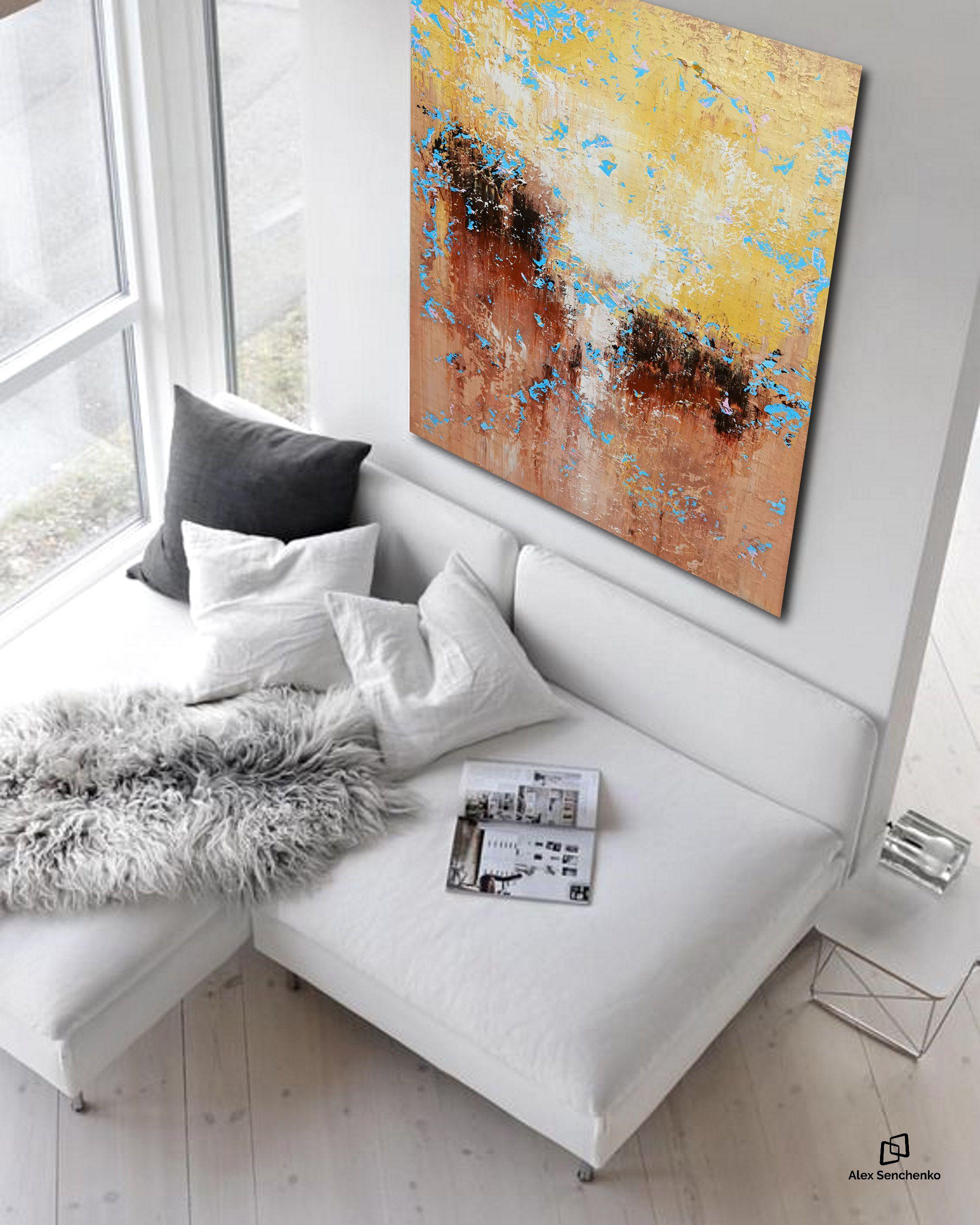 You have the opportunity to get a painting straight out of my studio !    This original painting is perfect for any modern interior !  ___________________________________________          ARTIST : Alex Senchenko Â©      Title : Abstract 1270 .   