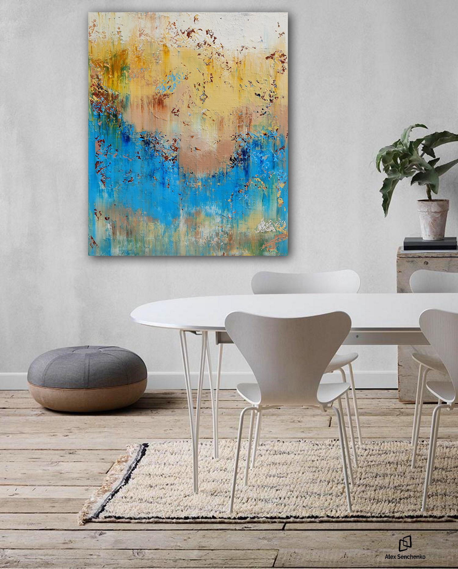 Les maisons des personnes créatives ont quelque chose de différent. Ils aiment s'entourer de choses inspirantes, qu'il s'agisse de nappes uniques ou de peintures incroyables sur les murs. L'œuvre d'Alex Senchenko - Abstract 2107 - peut donner à