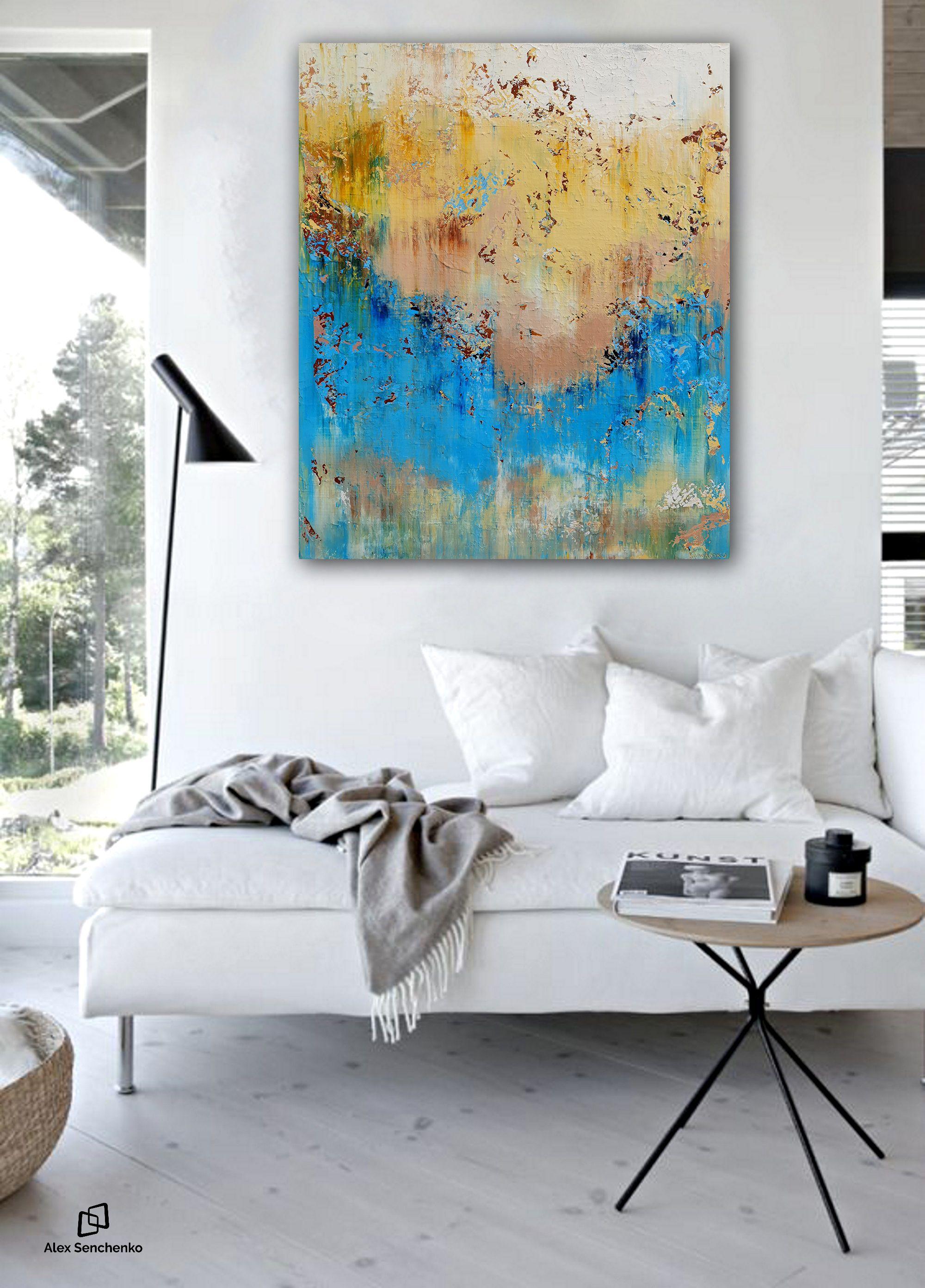 Astratto 2107, Pittura, Acrilico su tela - Abstract Painting Marrone di Alex Senchenko