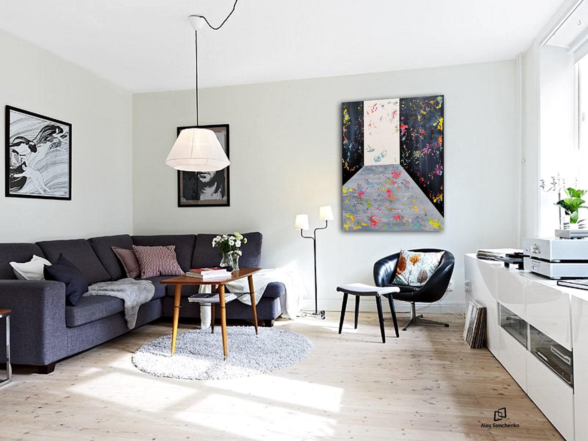 Abstract 21117 - è originale, autentico e firmato personalmente dall'artista. Creato con acrilico su tela, un rivestimento trasparente e lucido protegge il tuo prezioso investimento artistico dai raggi UV, dall'umidità e dalla polvere. Il dipinto