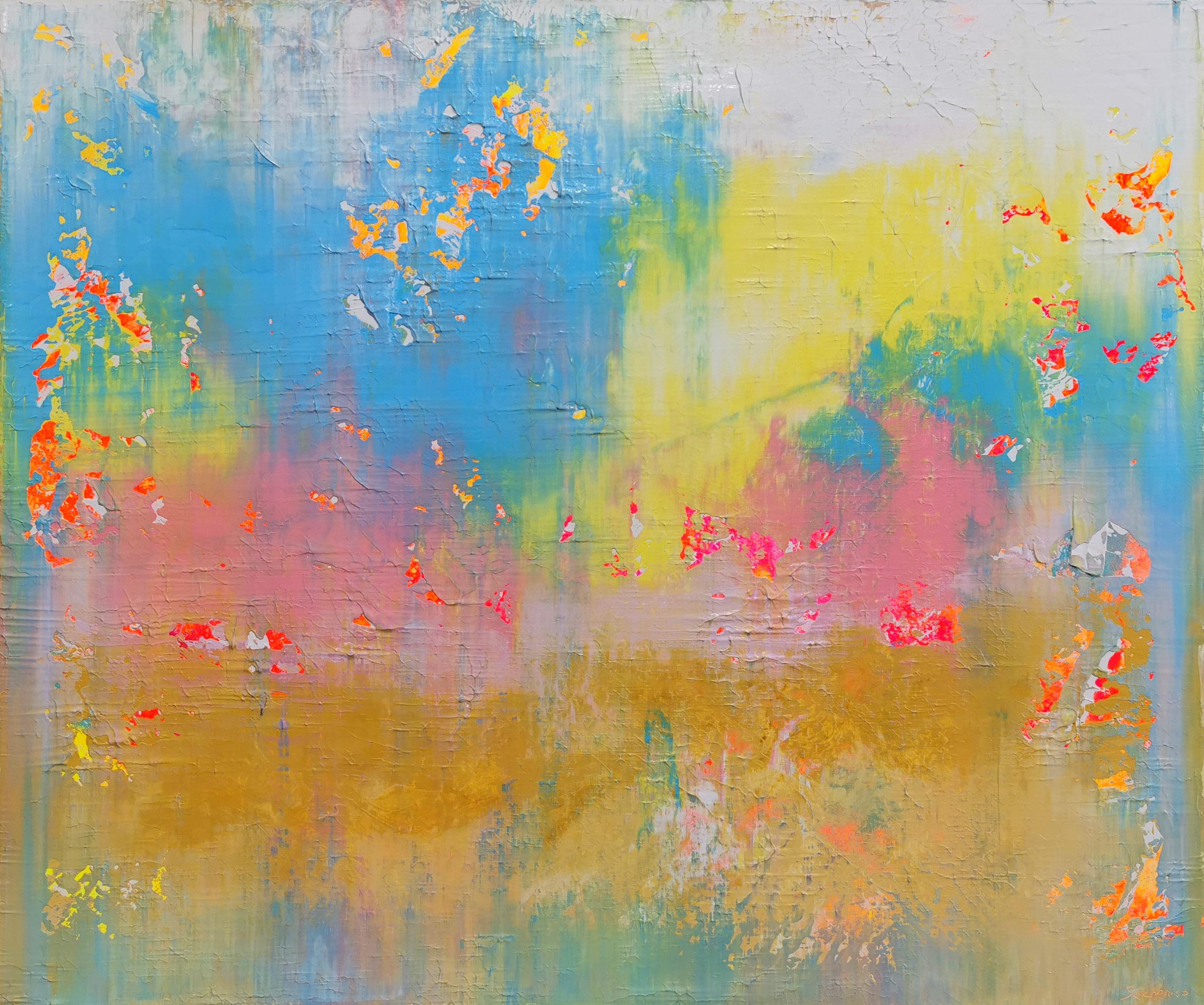 Abstract 2132 - Acrylic Painting on Canvas, Modern Style, 120x100cm, Stretched
