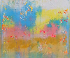 Astratto 2132 - Pittura acrilica su tela, stile moderno, 120x100cm, tesa