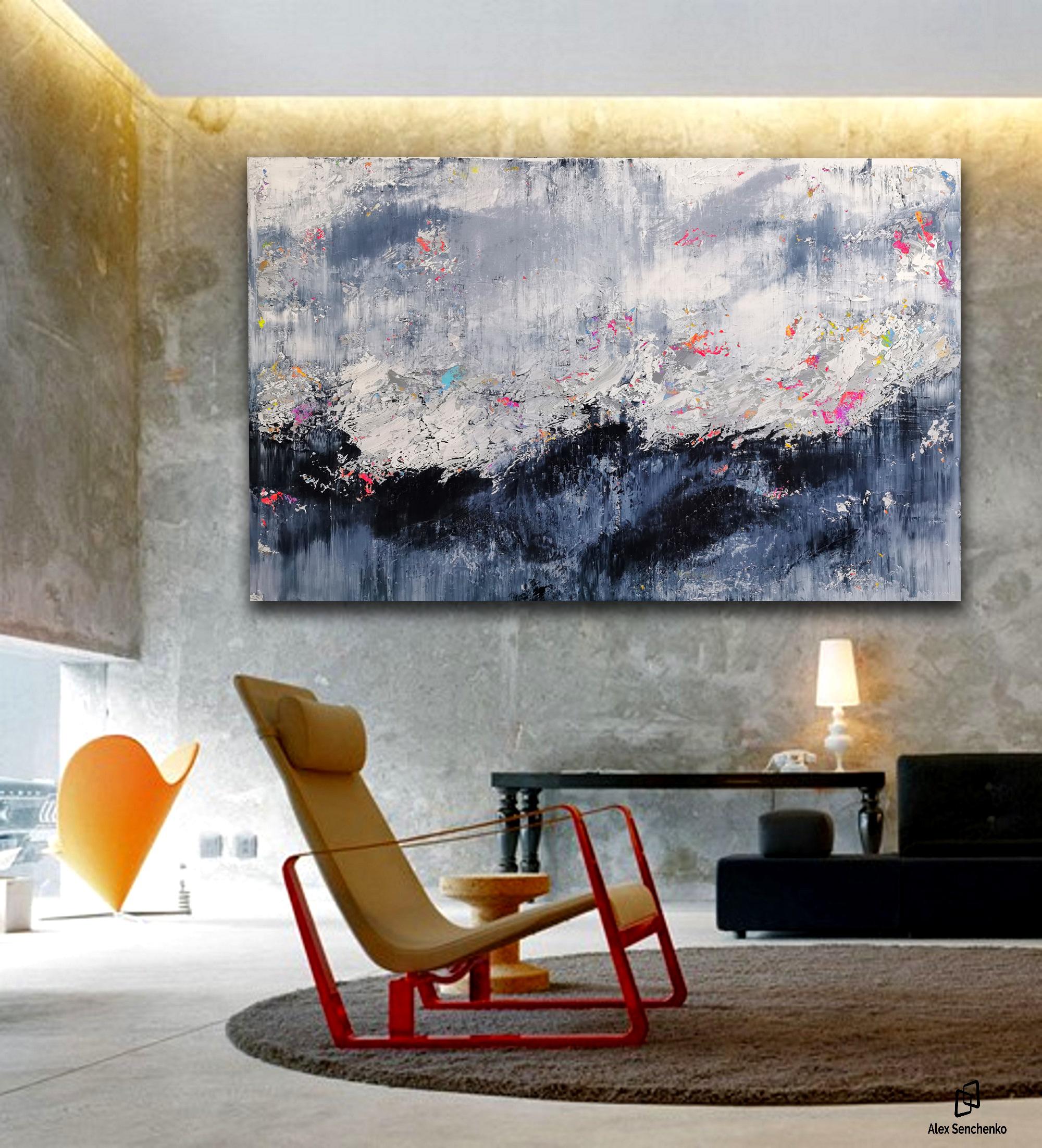 Astratto 2137 - Interior Painting Grigio di Alex Senchenko