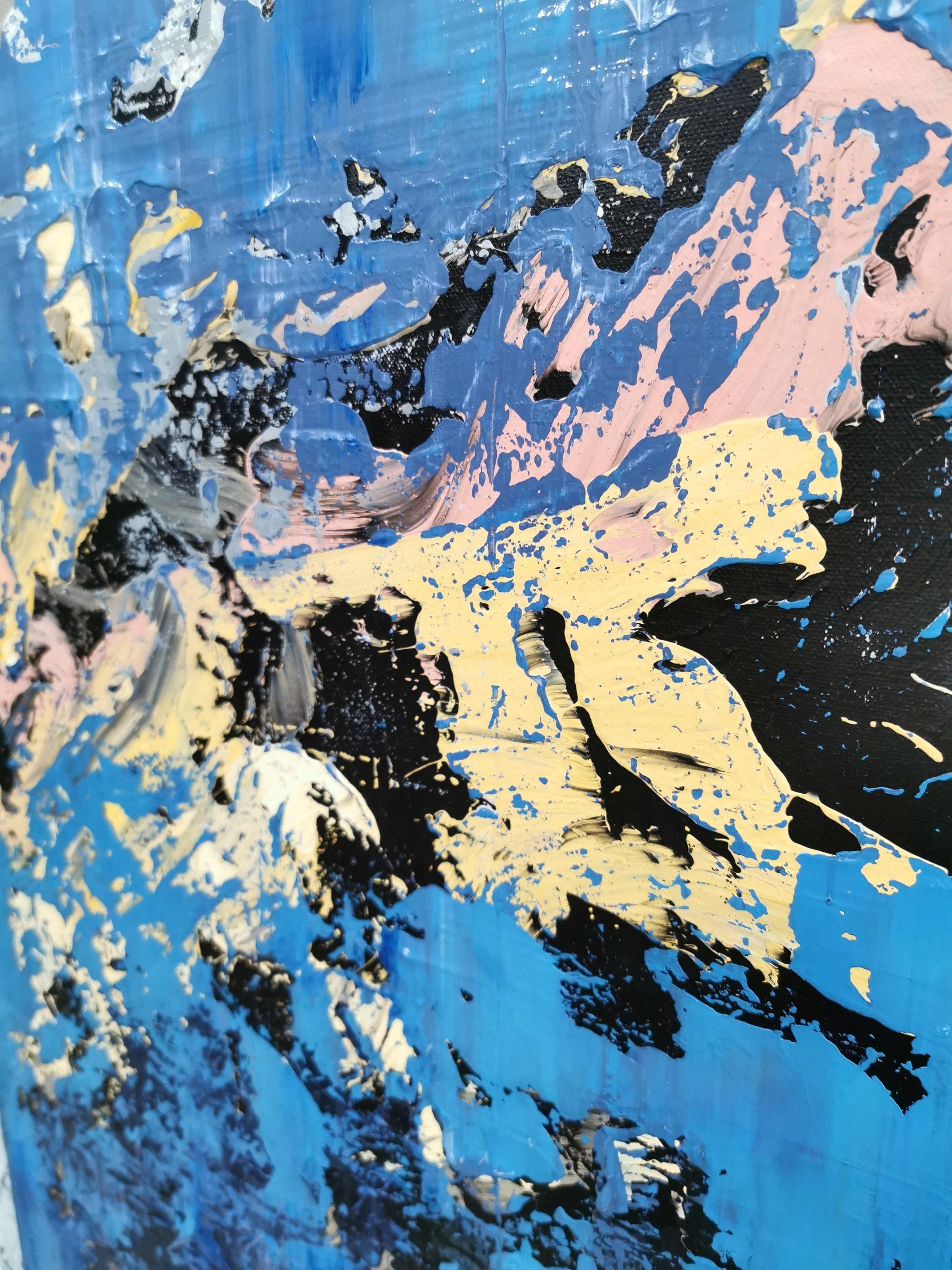 Abstrakte 2153, Gemälde, Acryl auf Leinwand2 – Painting von Alex Senchenko