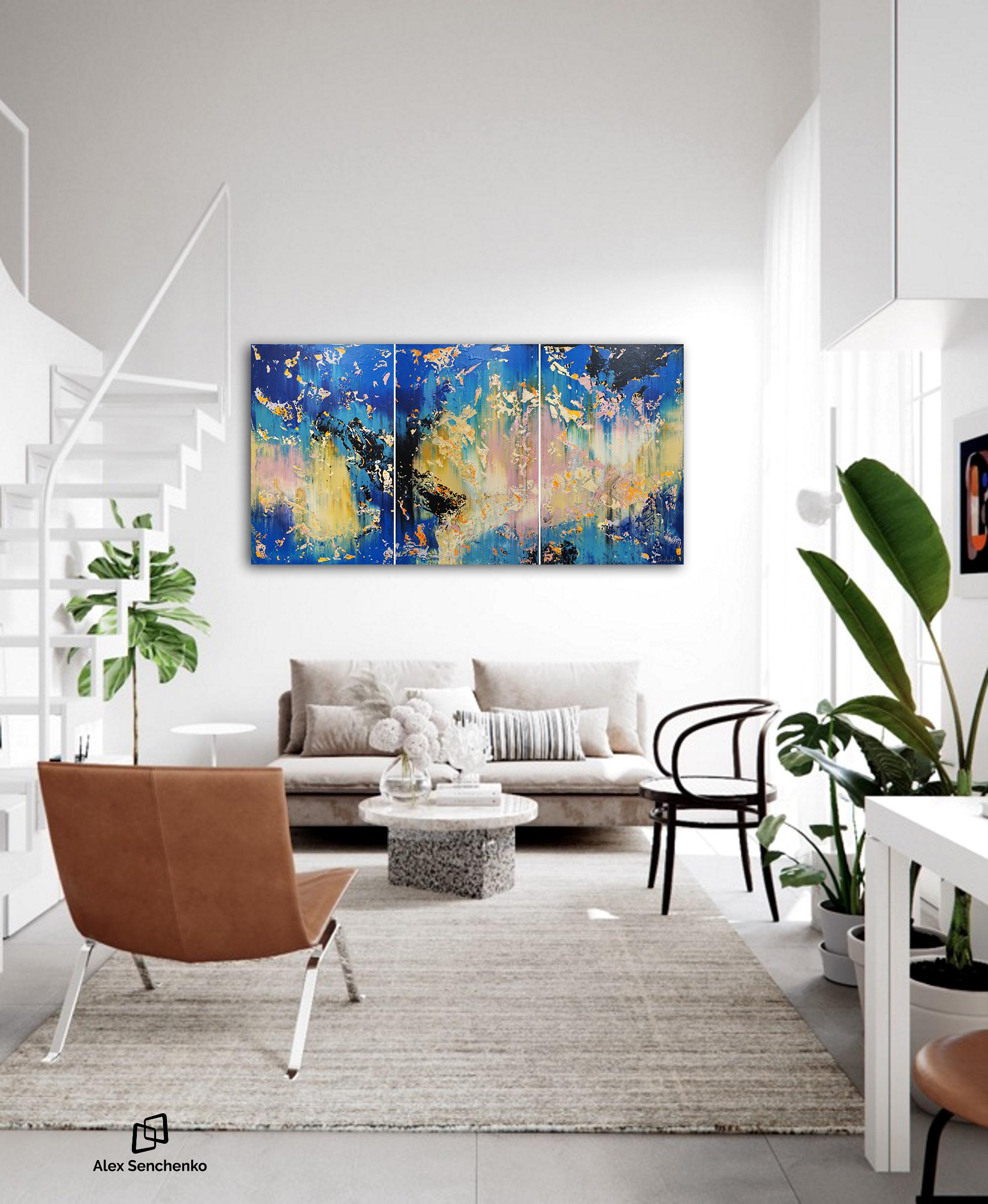 There’s something ethereal, almost magical, about contemporary paintings. The
incredible Expressionism bleeds through the canvas, transforming any room into an
entirely new experience. Alex Senchenko’s ,, Abstract 2173 ,, painting will give your