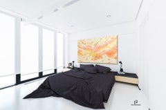 Abstract 2176 Acrylic Painting on Canvas, Colorful Expressionism, Ready to Hang