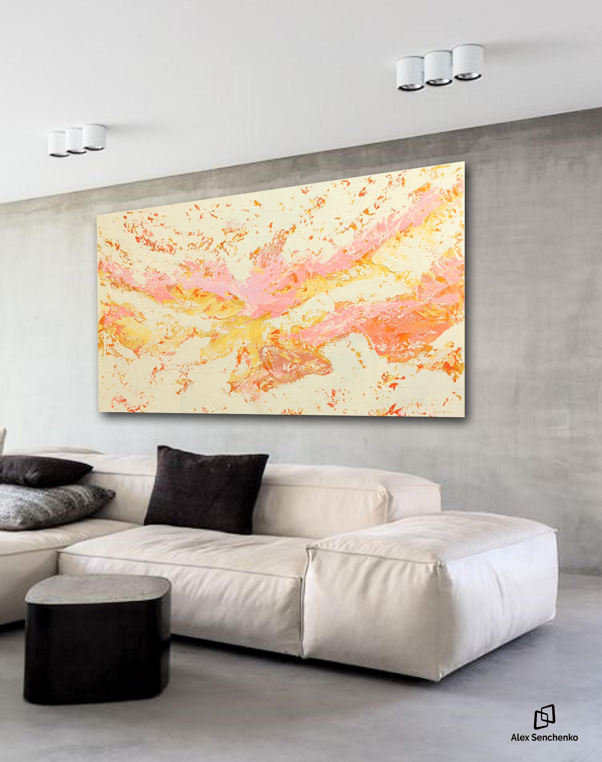 There’s something ethereal, almost magical, about contemporary paintings. The
incredible Expressionism bleeds through the canvas, transforming any room into an
entirely new experience. Alex Senchenko’s ,, Abstract 2176 ,, painting will give your