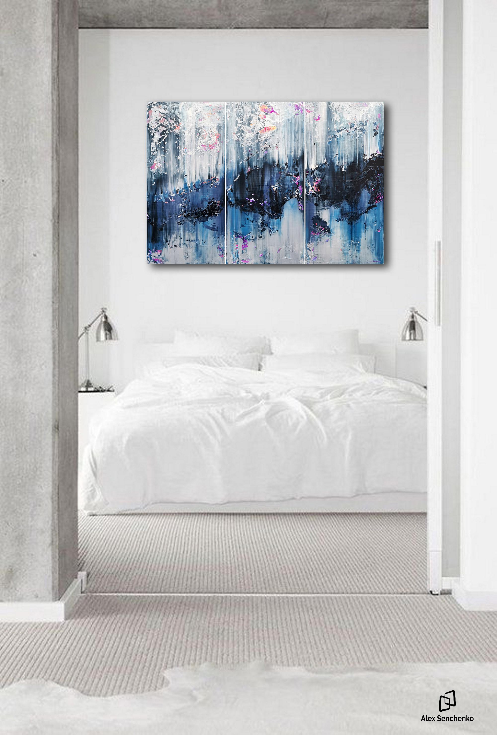 There’s something ethereal, almost magical, about contemporary paintings. The
incredible Expressionism bleeds through the canvas, transforming any room into an
entirely new experience. Alex Senchenko’s ,, Abstract 2185 ,, painting will give your