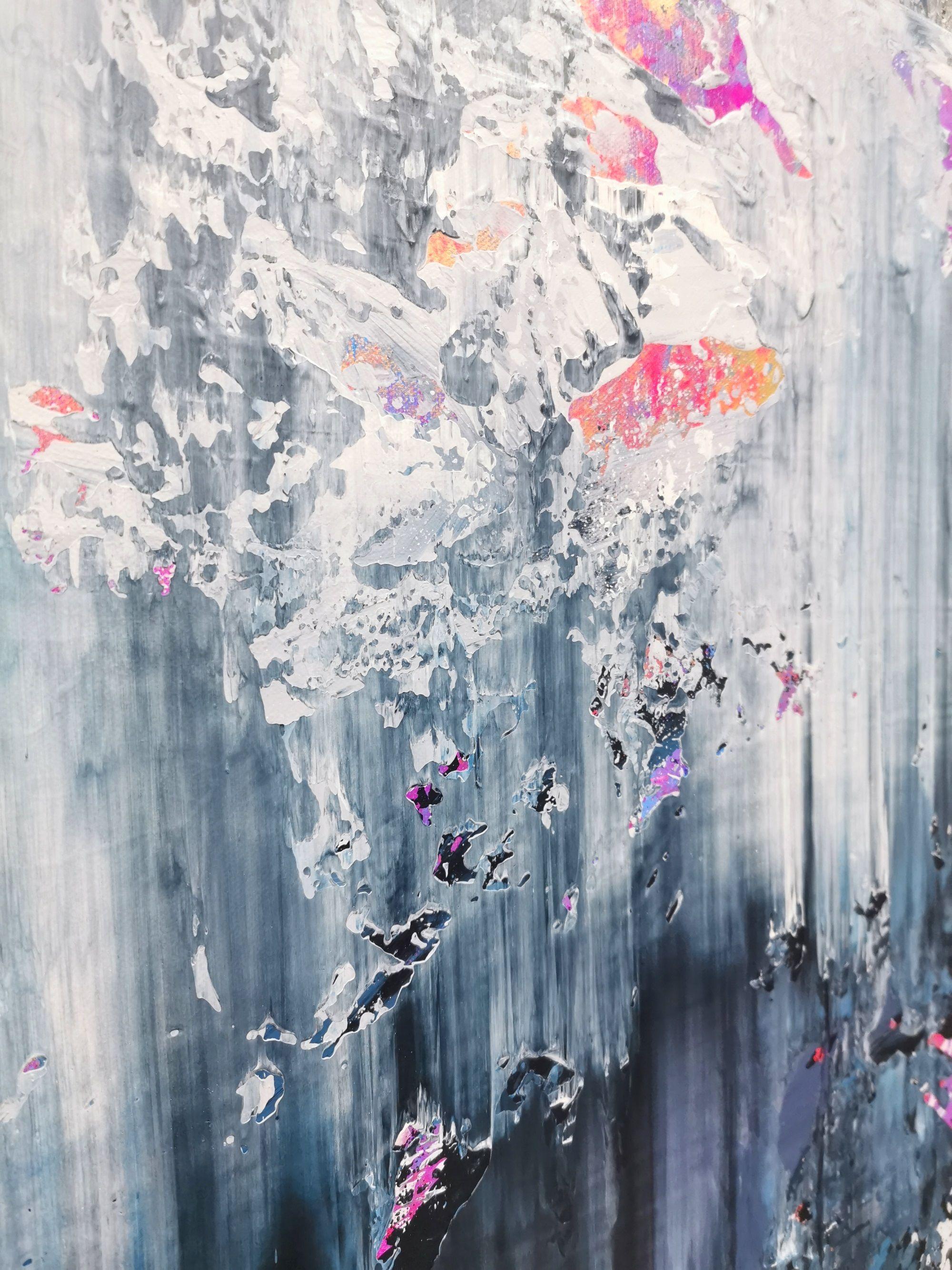 Abstraktes 2185, Gemälde, Acryl auf Leinwand (Blau), Abstract Painting, von Alex Senchenko