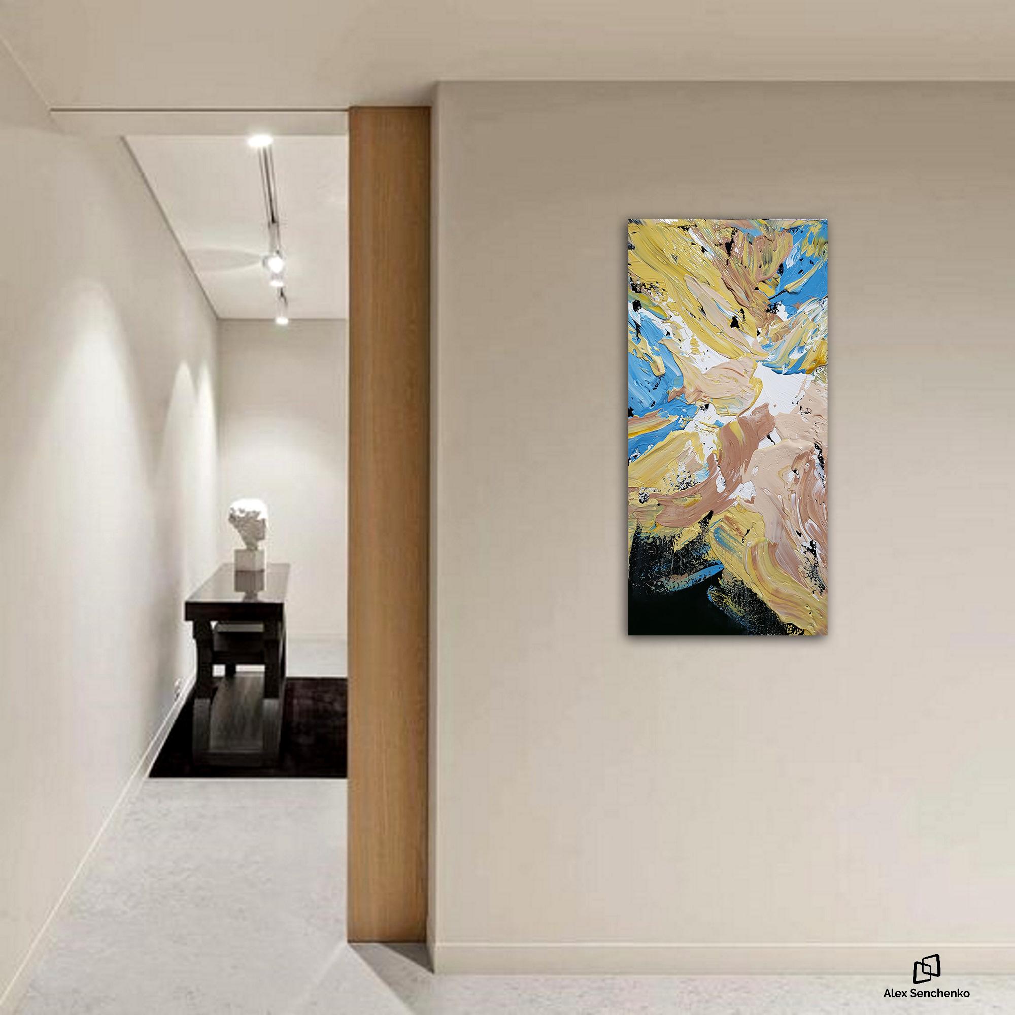 Zusammenfassung 22112 (Beige), Abstract Painting, von Alex Senchenko