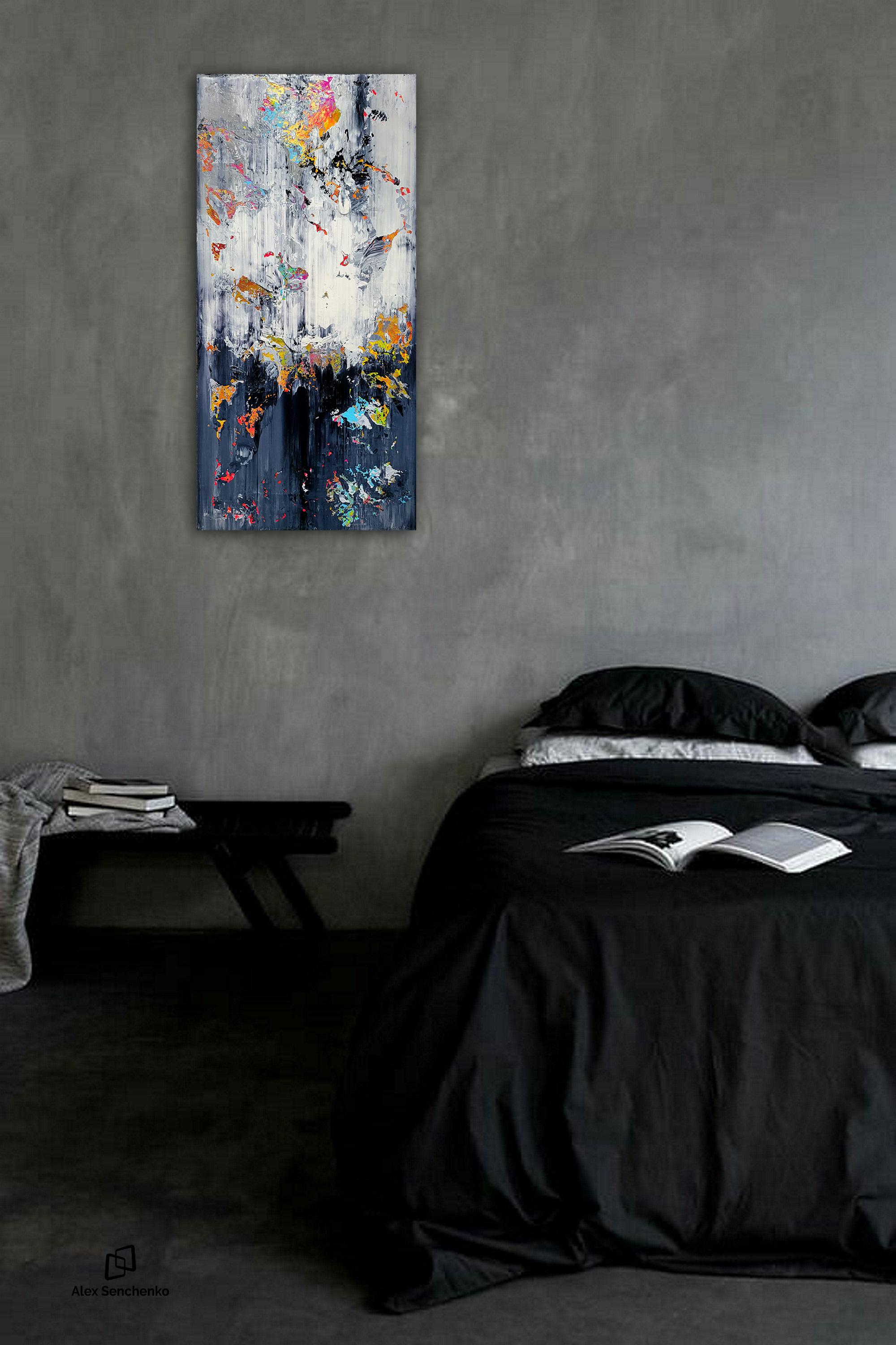 Astratto 22116 - Abstract Painting Grigio di Alex Senchenko