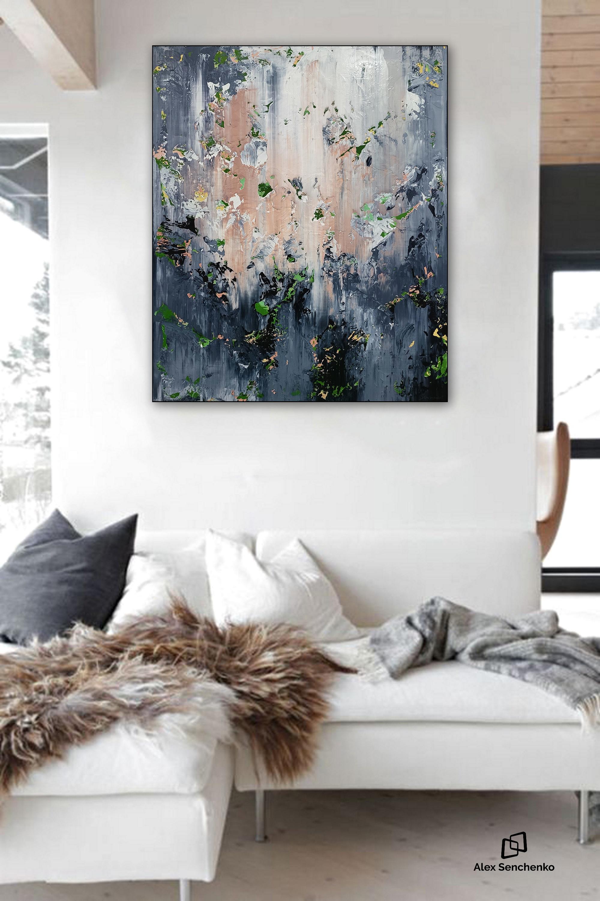Abstract 22135 - è originale, autentico e firmato personalmente dall'artista. Creato con acrilico su tela, un rivestimento trasparente e lucido protegge il tuo prezioso investimento artistico dai raggi UV, dall'umidità e dalla polvere. Il dipinto