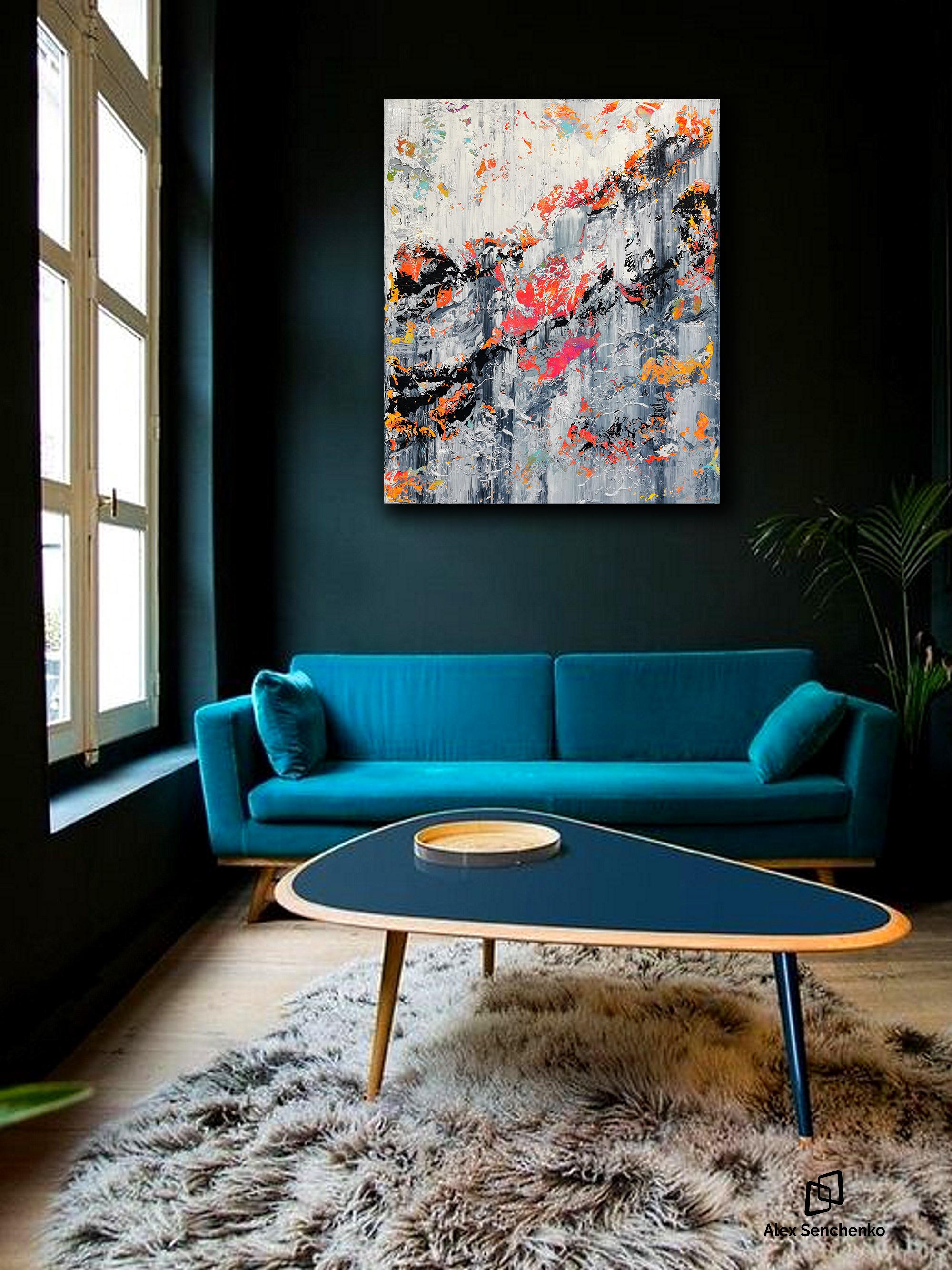 There’s something different about the homes of creative people. They like to surround themselves with inspiring things, from unique tablecloths to the incredible paintings on the walls. Alex Senchenko’s - Abstract 2221 - can give your home that