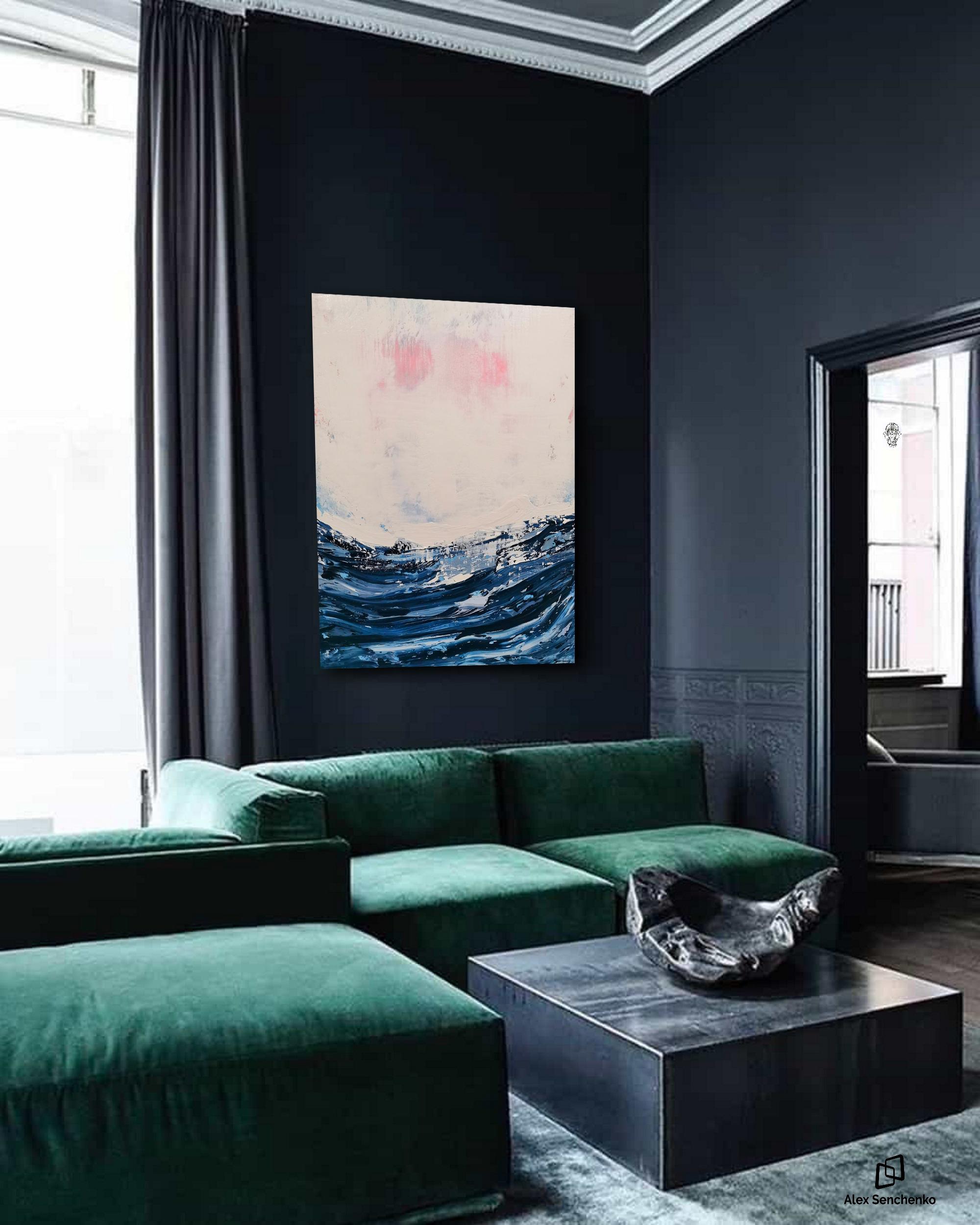 Astratto 2273 - Abstract Painting Grigio di Alex Senchenko