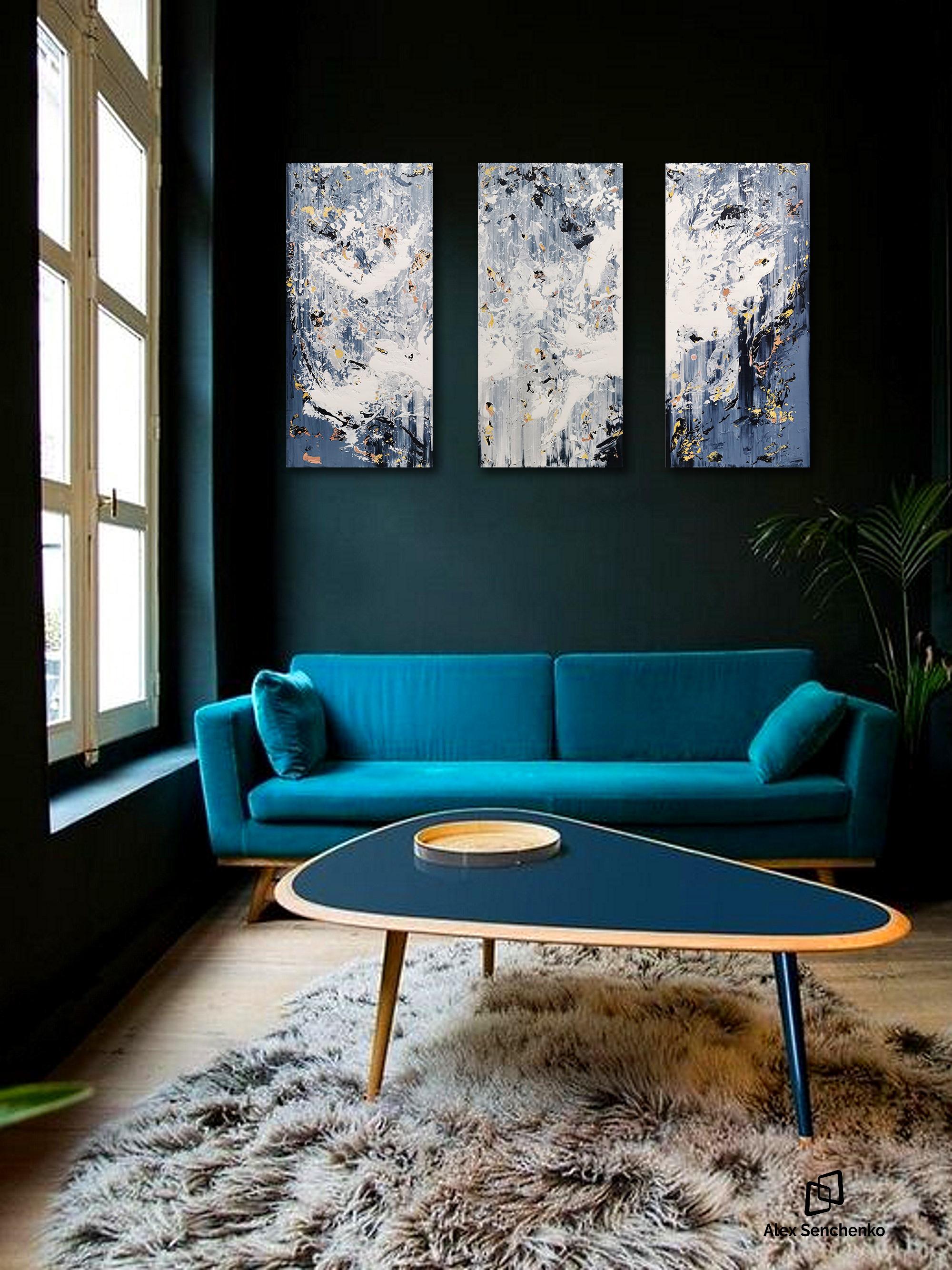 Astratto 2283 - Interior Painting Grigio di Alex Senchenko