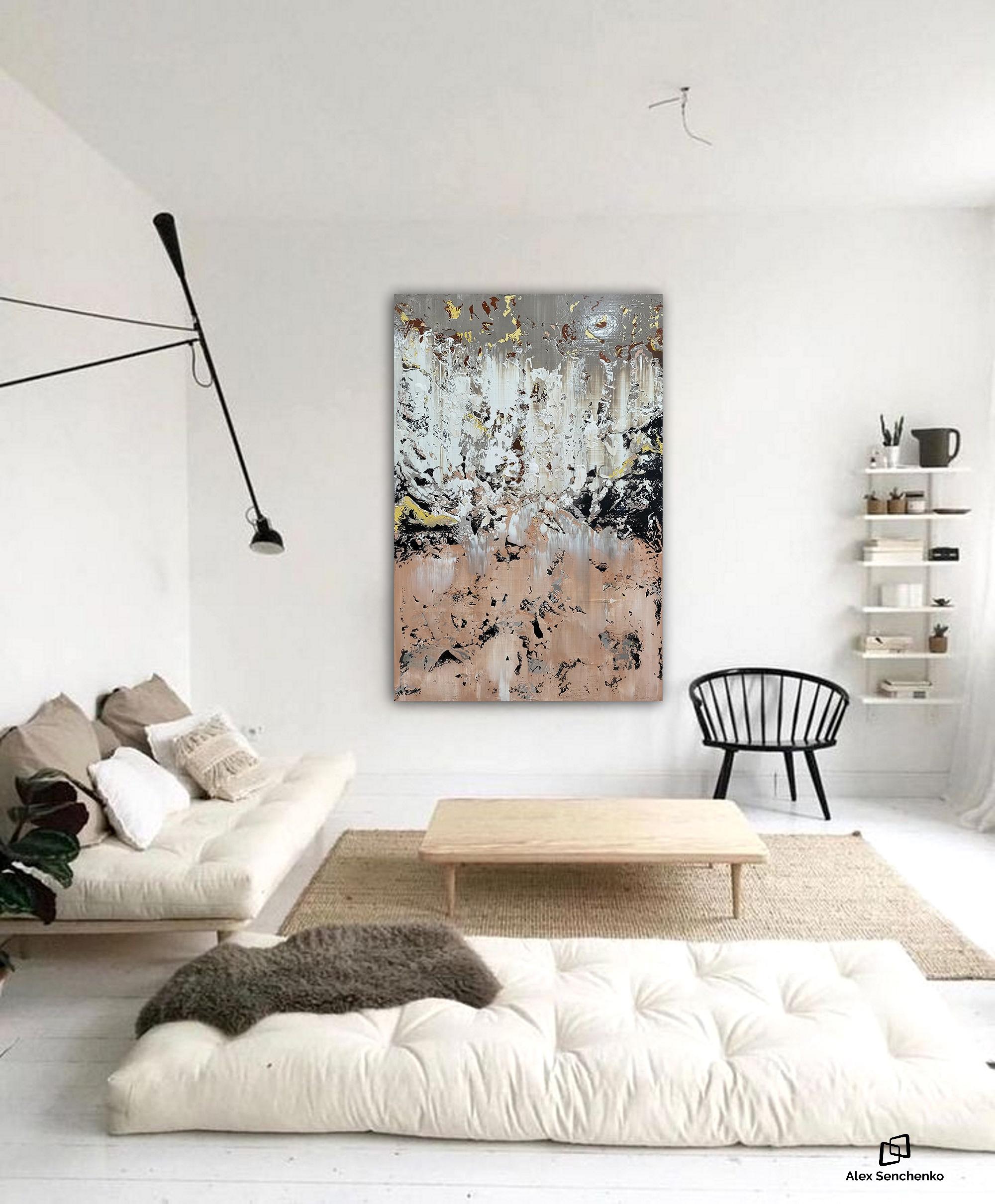 This high quality acrylic painting is done on gallery wrapped canvas, with no need for framing, as the edges are painted. You will receive it 