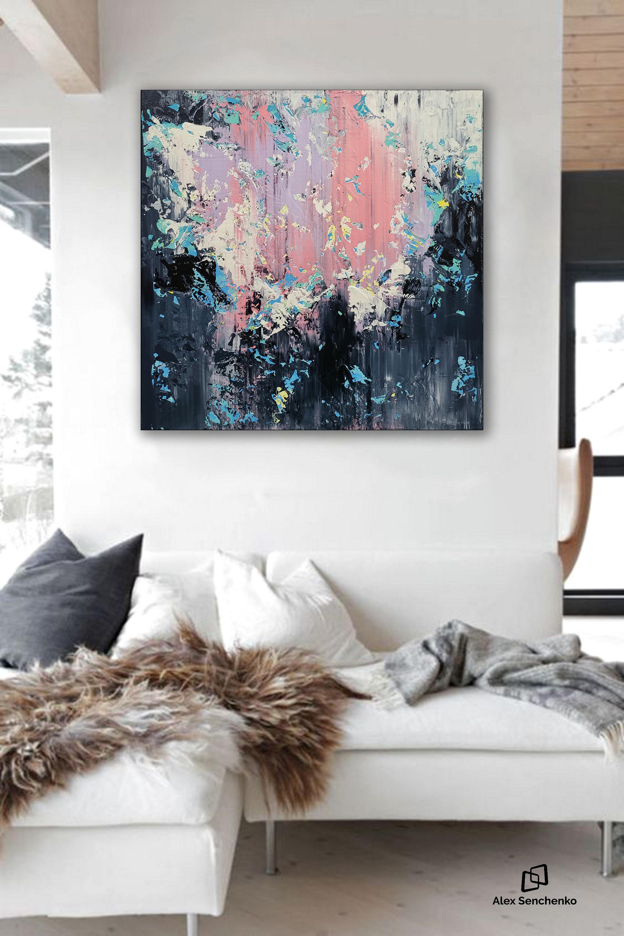 Estratto 2301 - Abstract Painting Nero di Alex Senchenko