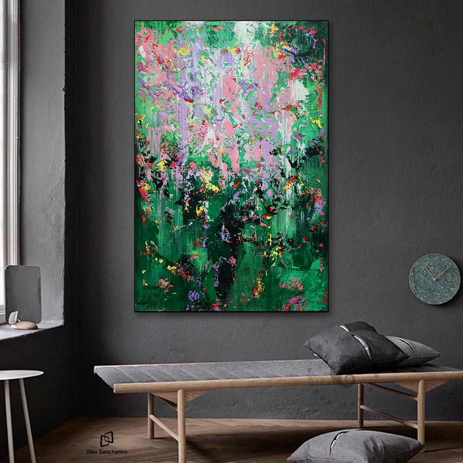 Estratto 2326 - Abstract Painting Blu di Alex Senchenko