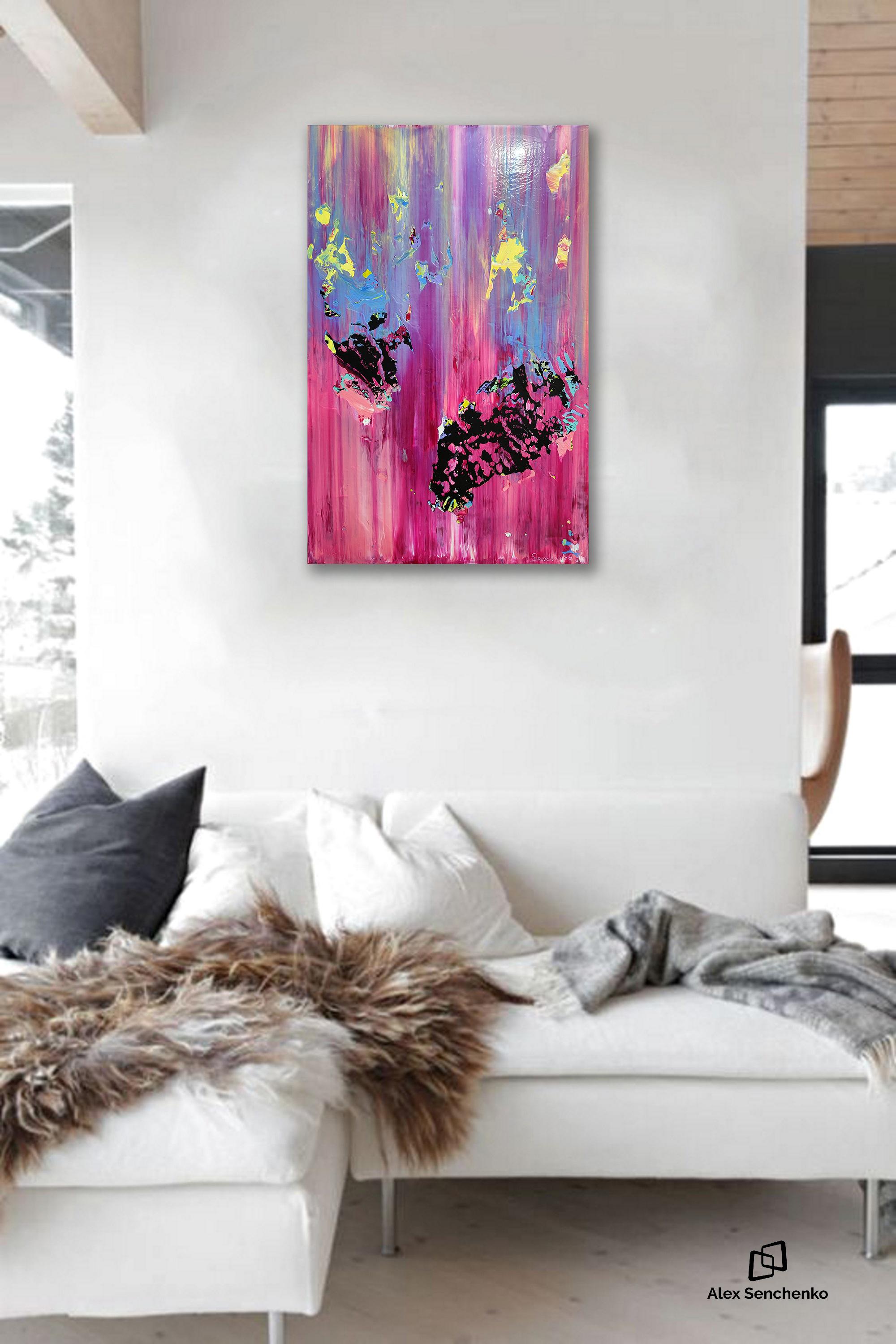 Astratto 2364 - Abstract Painting Viola di Alex Senchenko