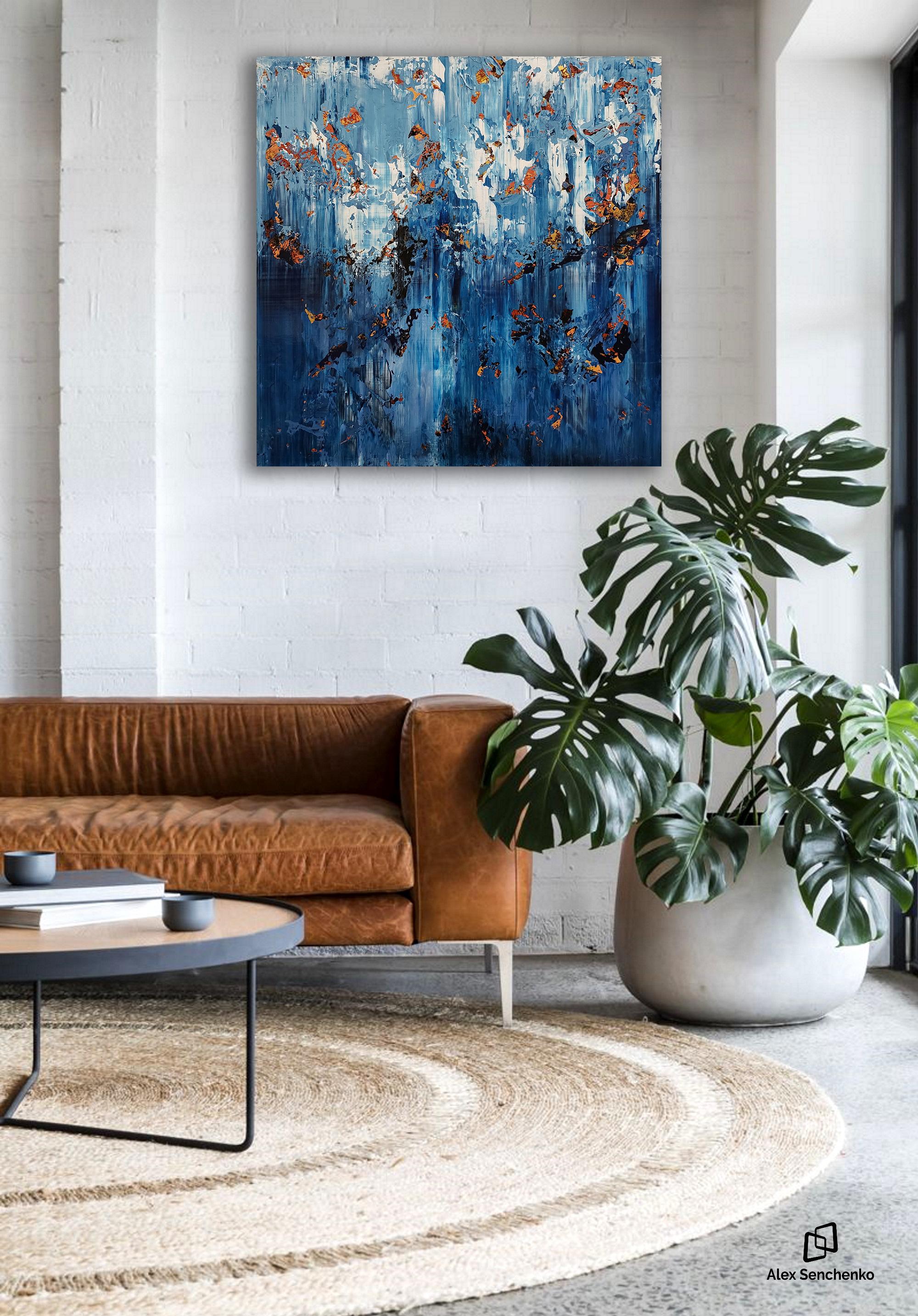 Abstract 2378 - Interior Painting Blu di Alex Senchenko