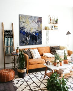 Abstract 2398 Acrylic Painting, 3D Effect, Signed, 120x100 cm