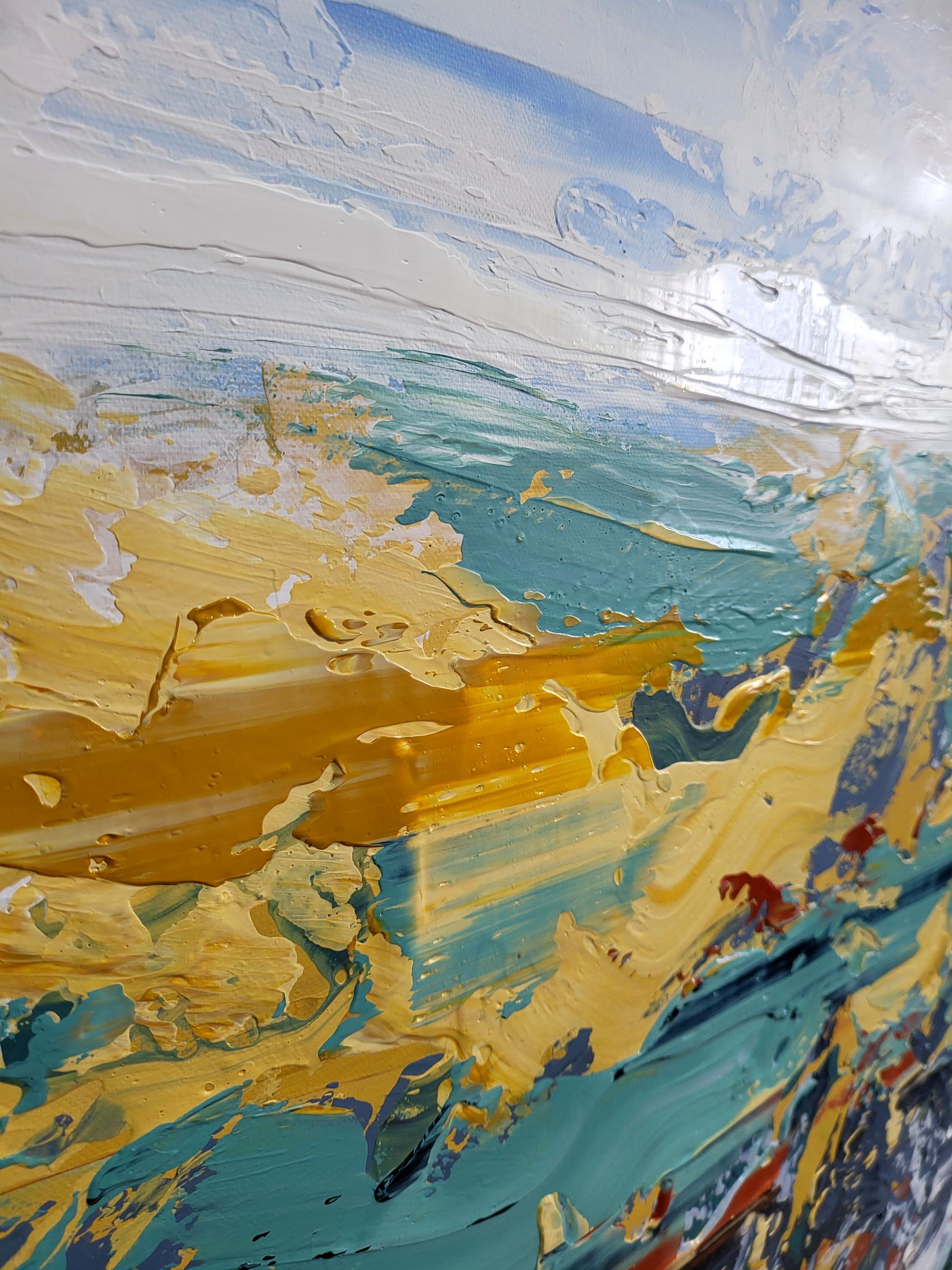 Astratto 2406 - Landscape Painting Grigio di Alex Senchenko