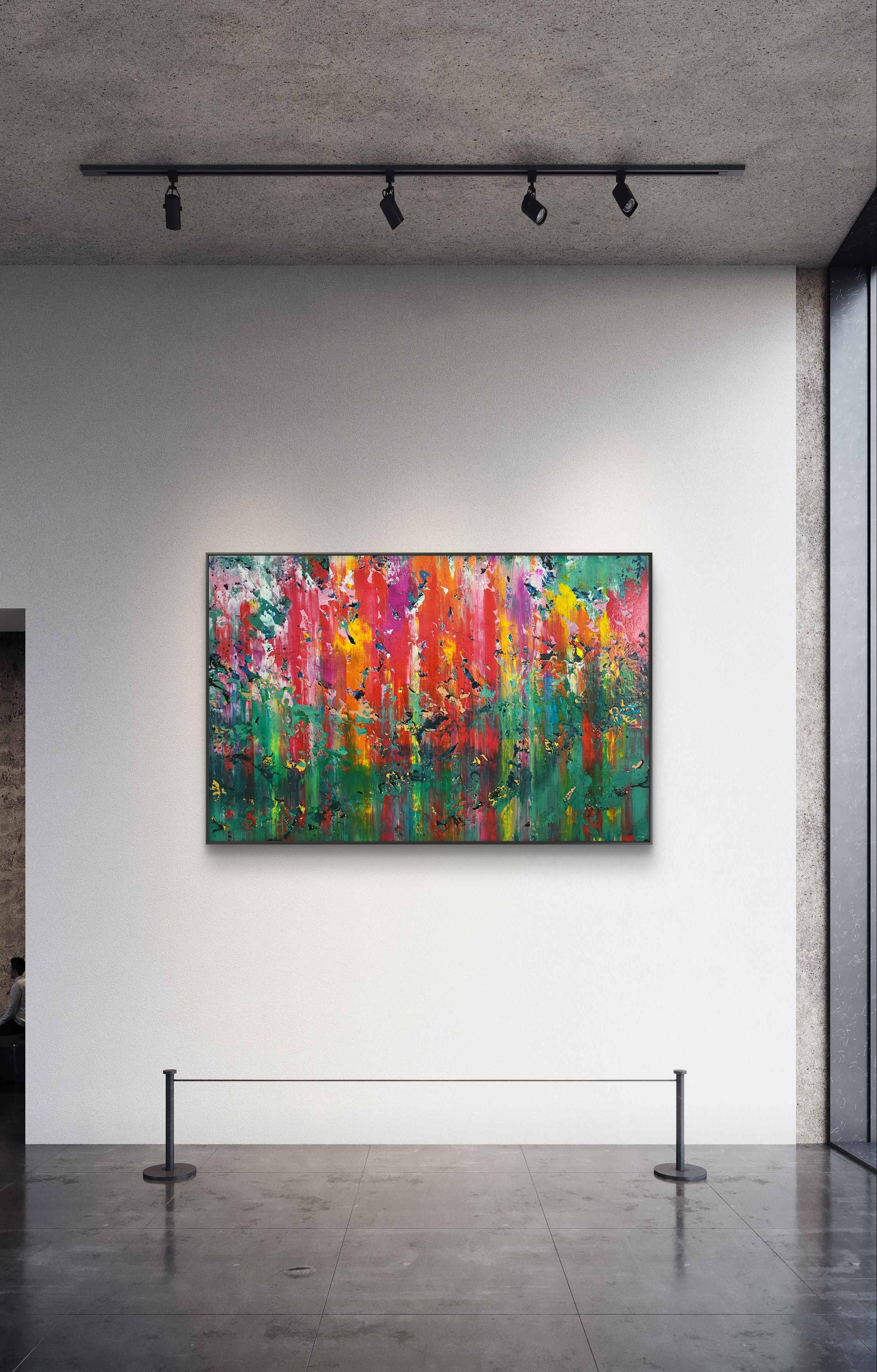 Astratto 2429 - Abstract Painting Grigio di Alex Senchenko