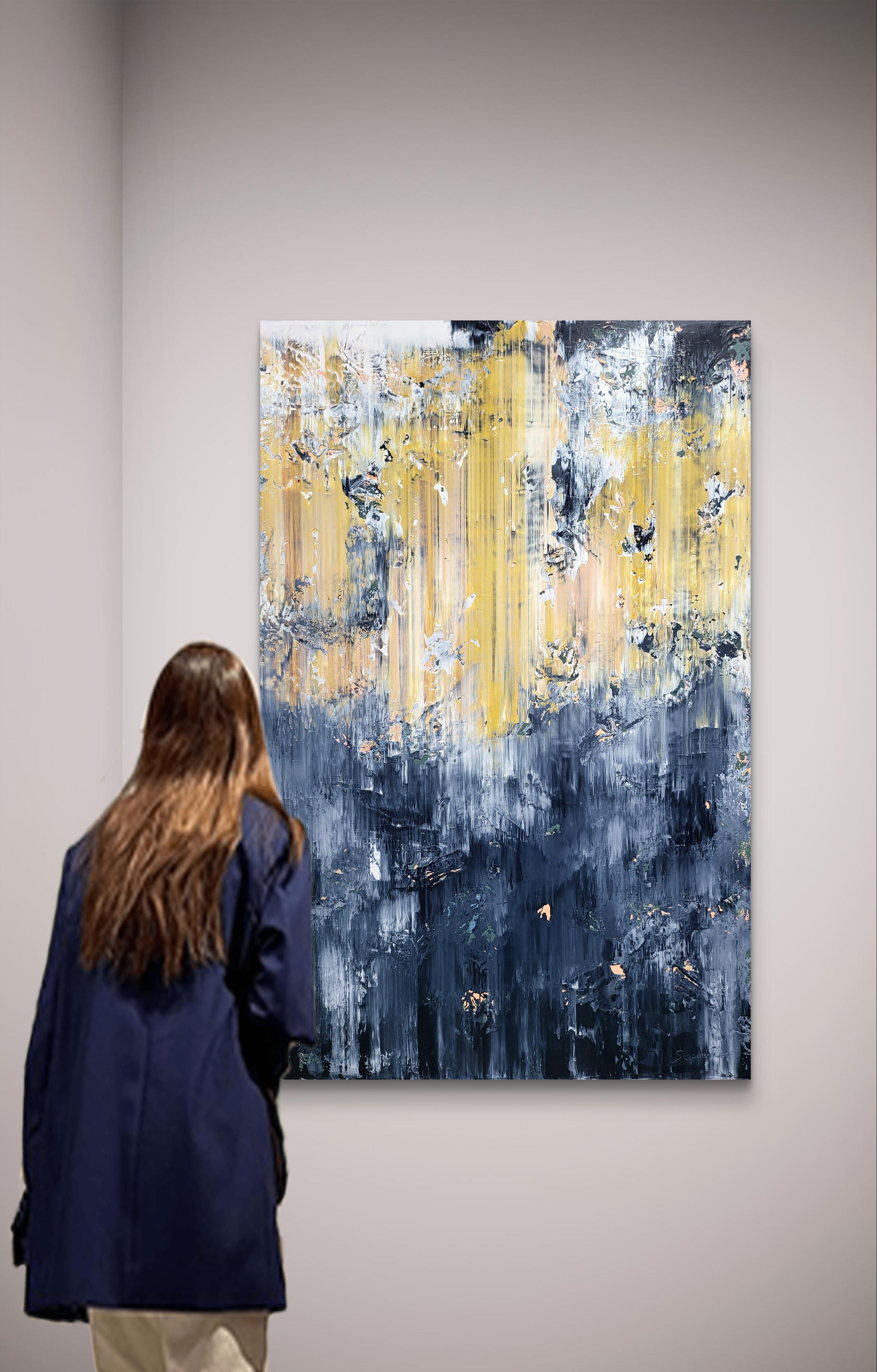 Zusammenfassung 2441 (Grau), Abstract Painting, von Alex Senchenko