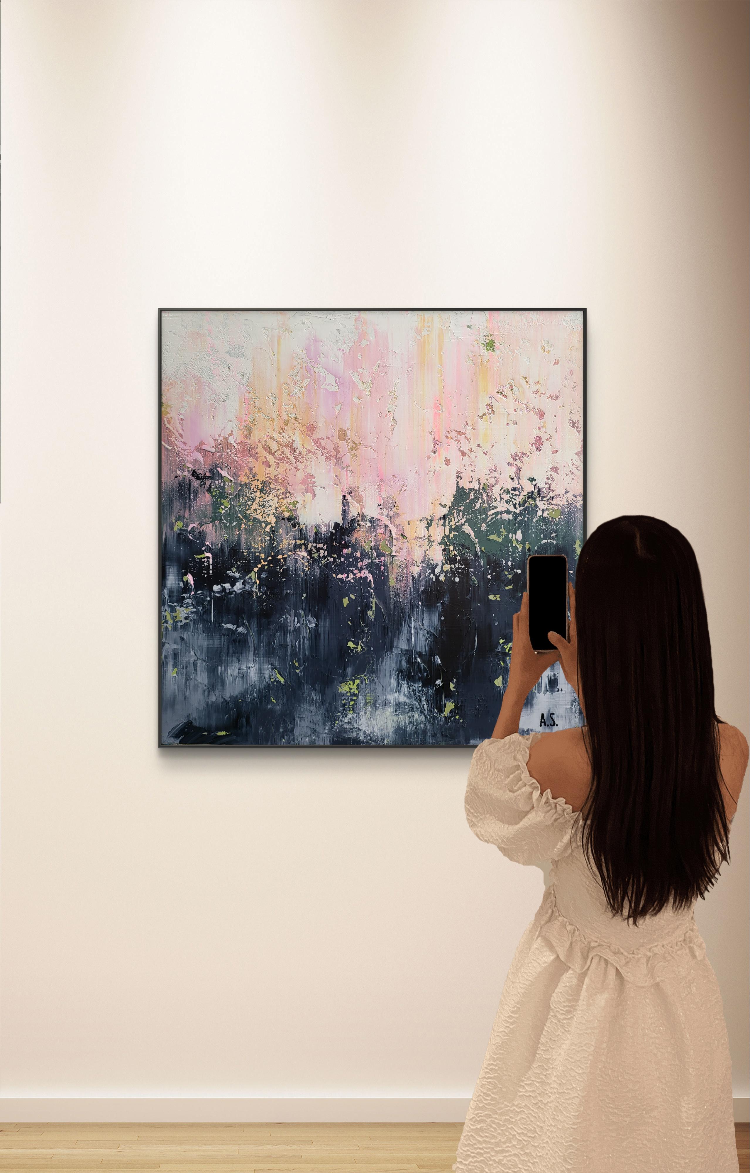 Zusammenfassung 2451 (Grau), Abstract Painting, von Alex Senchenko