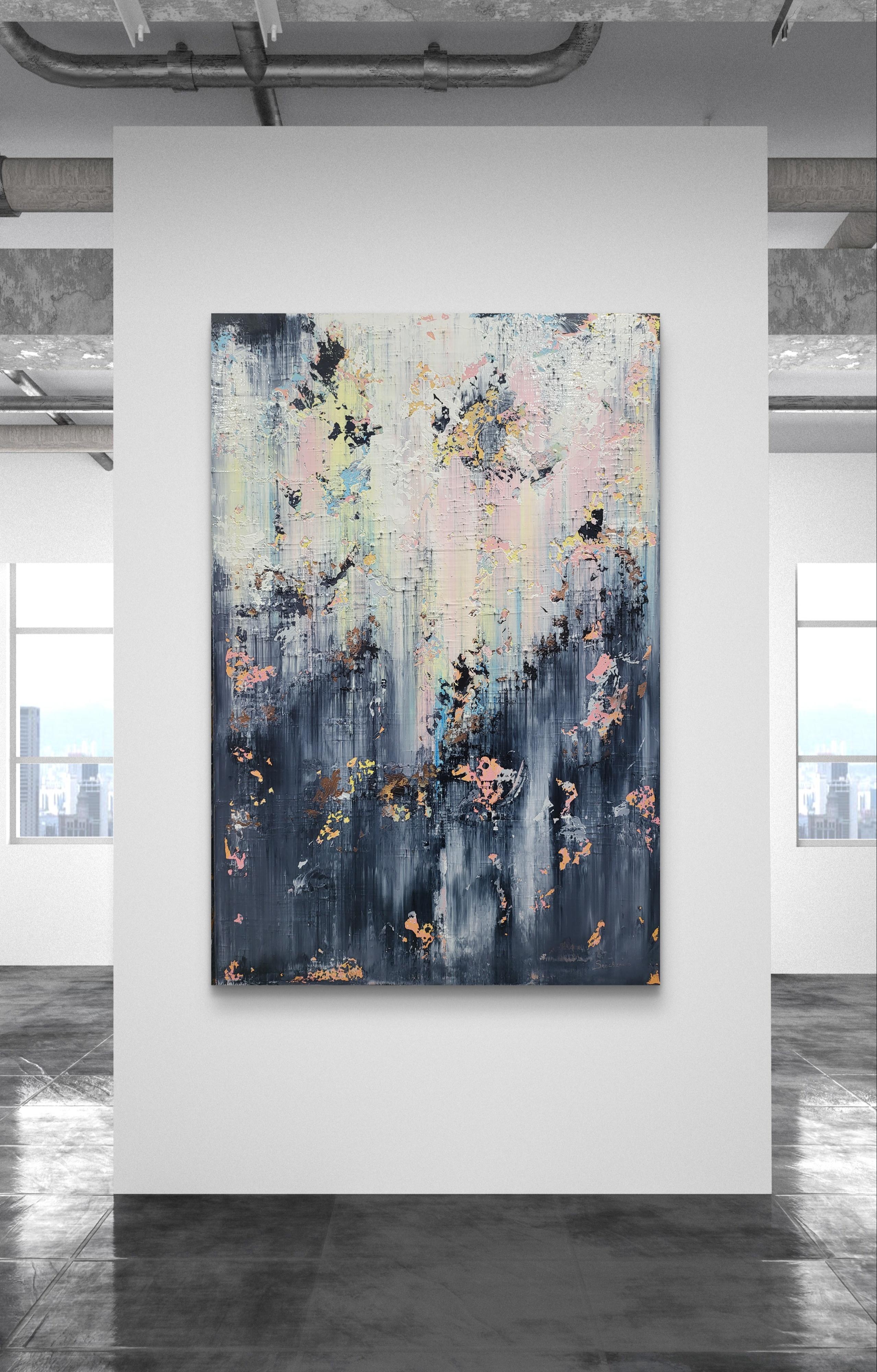 Zusammenfassung 2452 (Grau), Abstract Painting, von Alex Senchenko