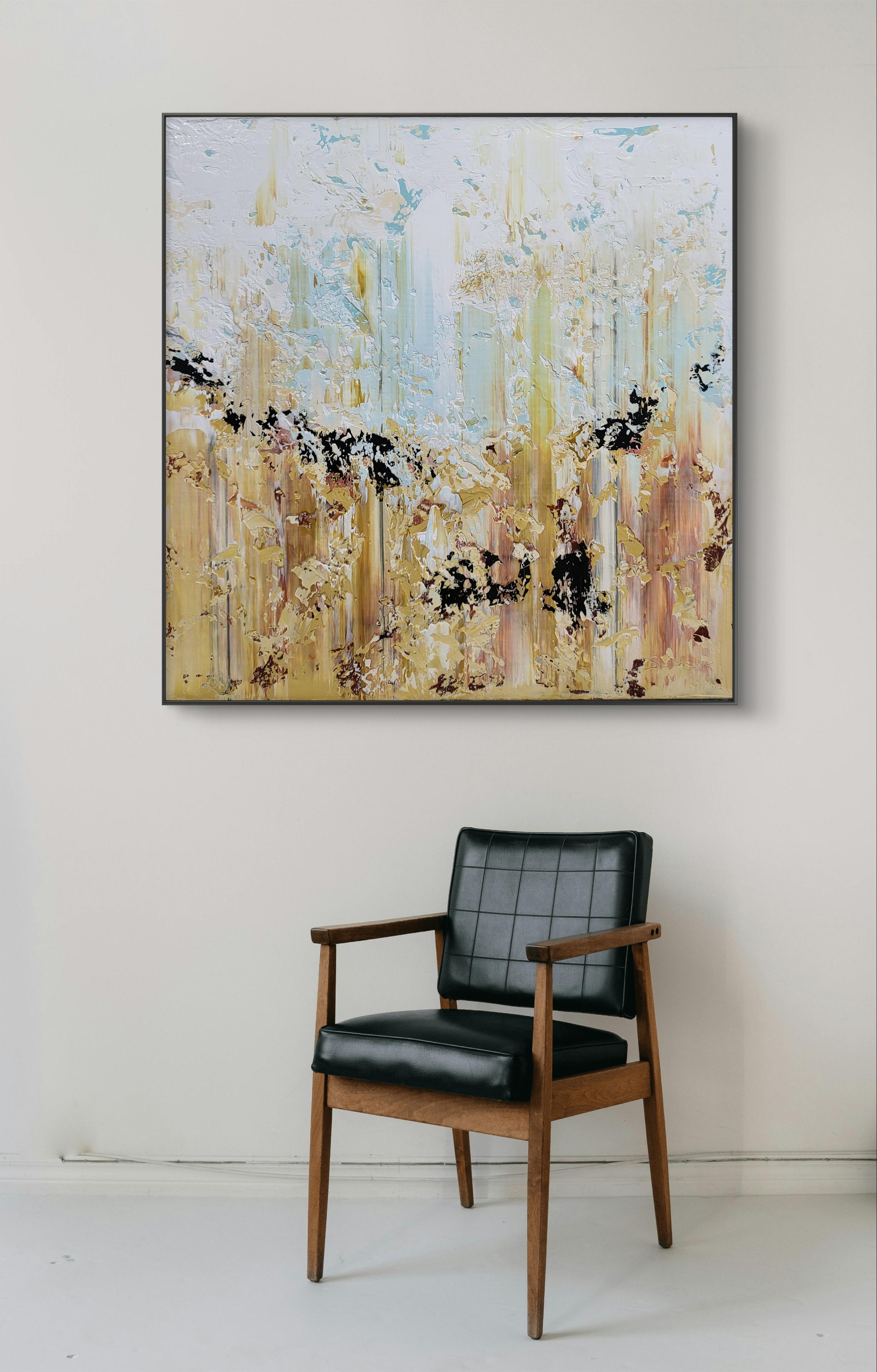 Astratto 2455 - Abstract Painting Grigio di Alex Senchenko