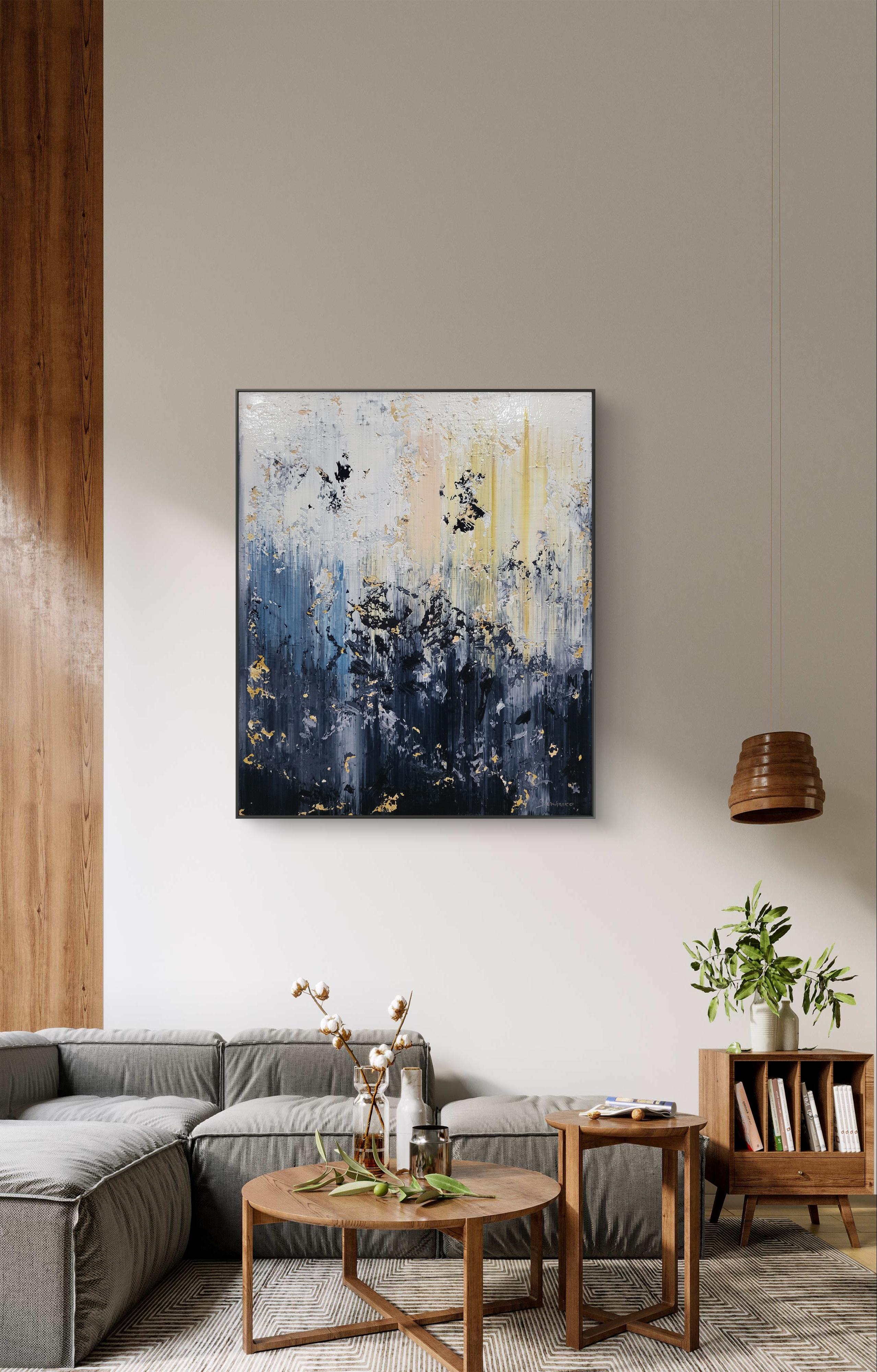 Astratto 2458 - Interior Painting Grigio di Alex Senchenko
