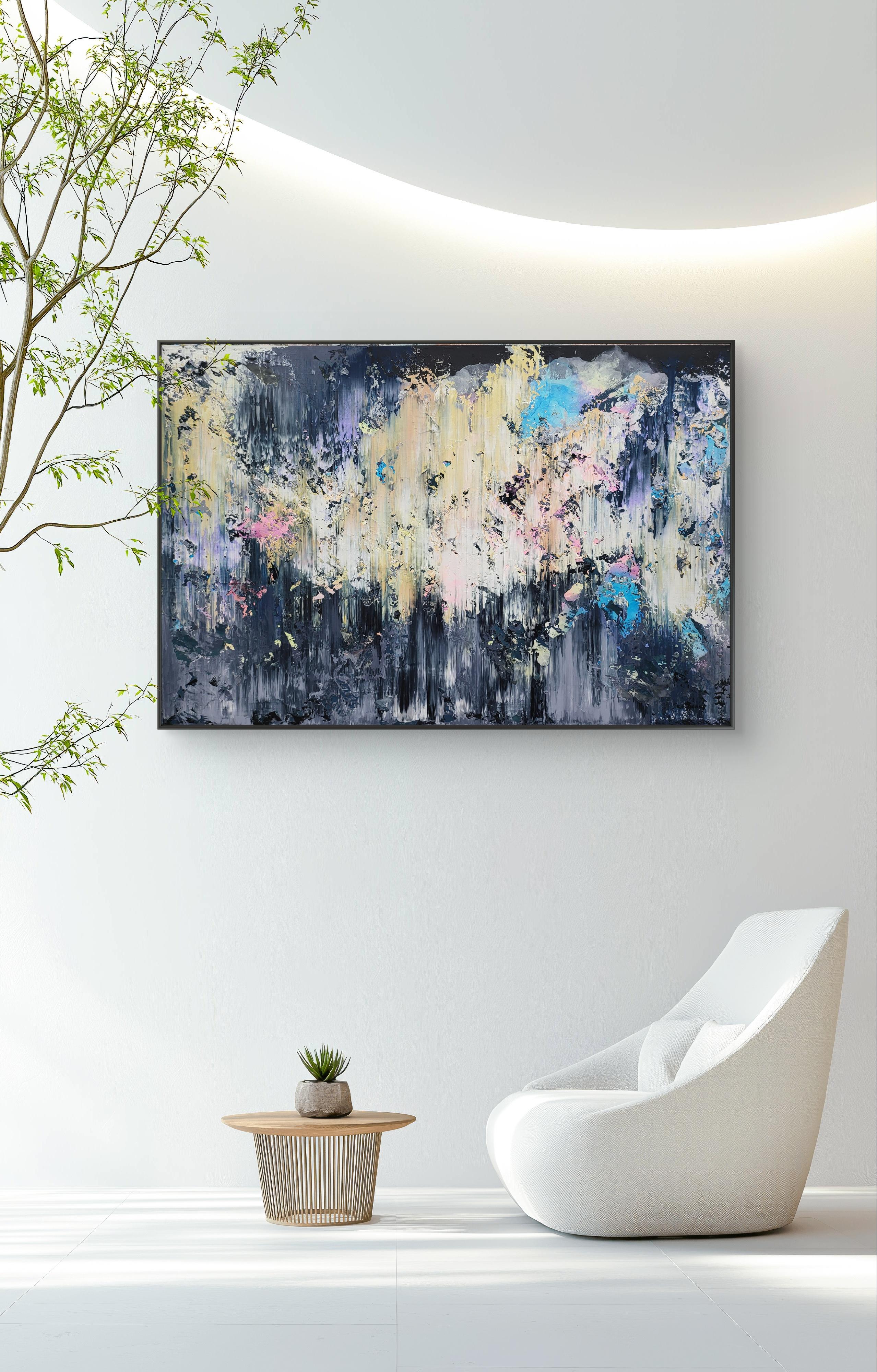 Astratto 2463 - Landscape Painting Grigio di Alex Senchenko