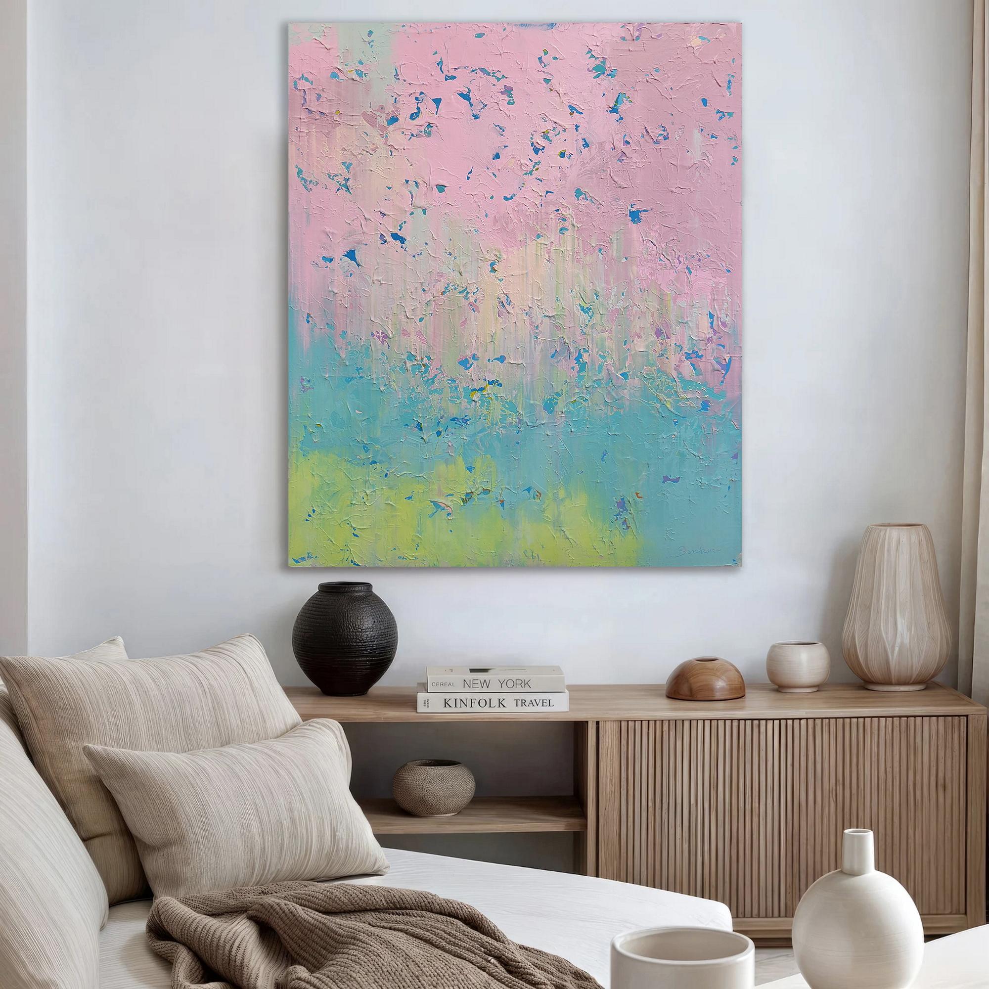 Abstract 2511 - Gray Abstract Painting by Alex Senchenko