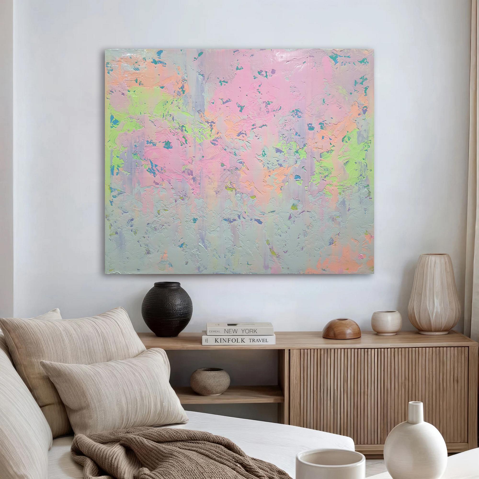 Abstract 2516 - Gray Landscape Painting by Alex Senchenko