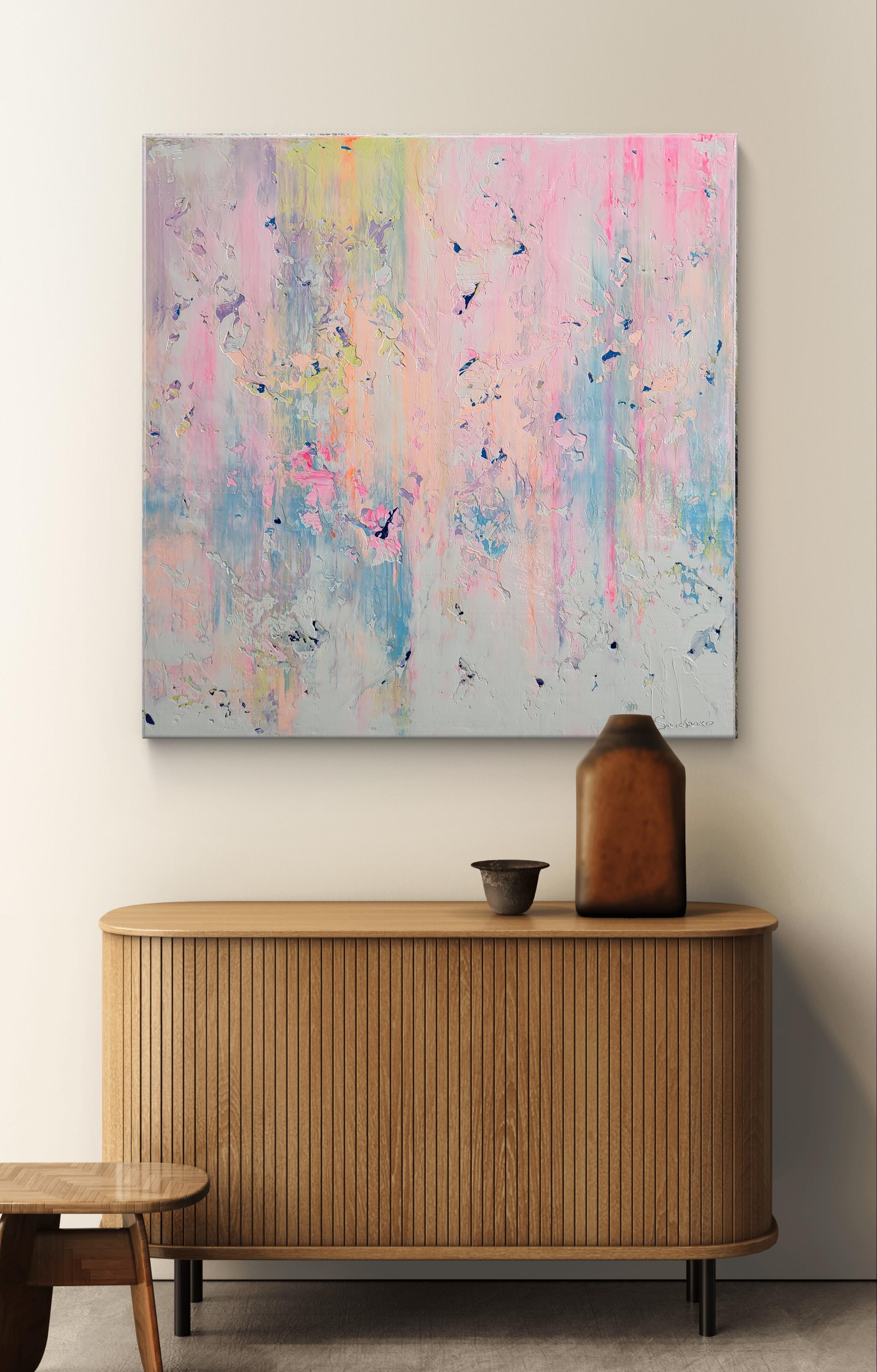 Zusammenfassung 2529 (Beige), Abstract Painting, von Alex Senchenko