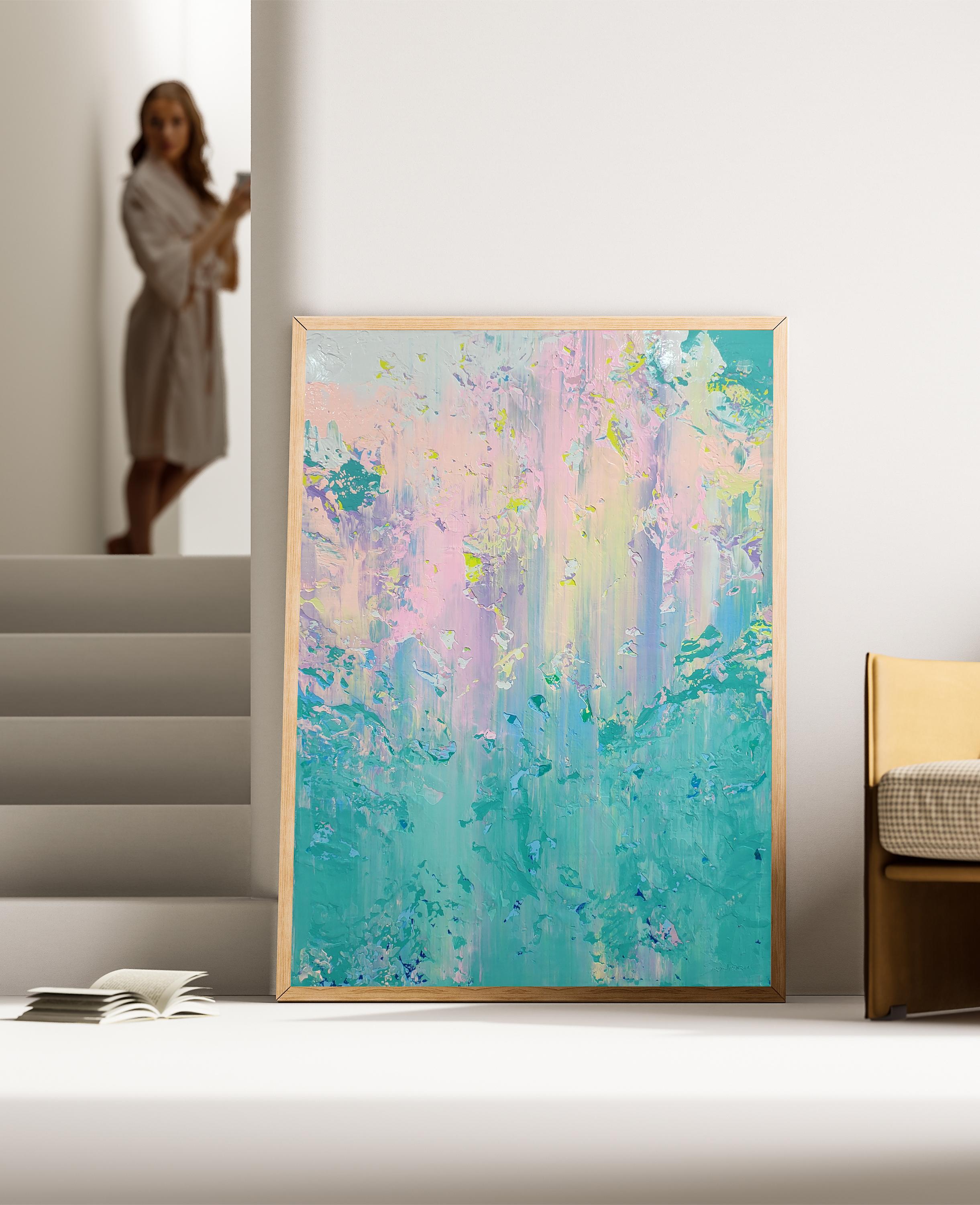 Abstract 2532 - Gray Interior Painting by Alex Senchenko