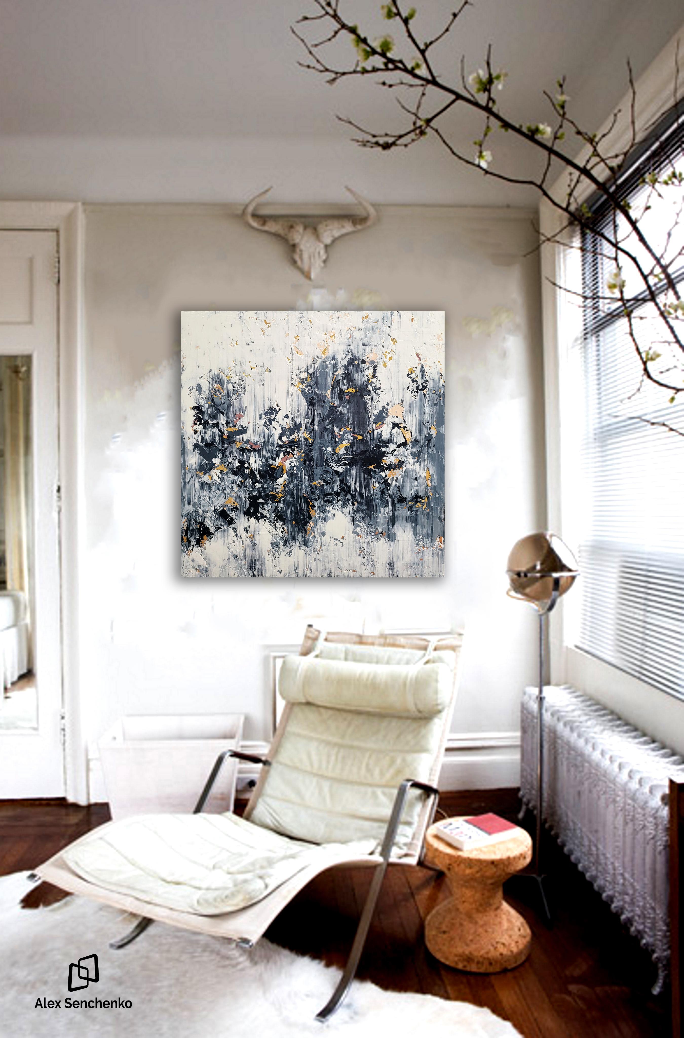 Abstract 2539 - Abstract Painting Grigio di Alex Senchenko