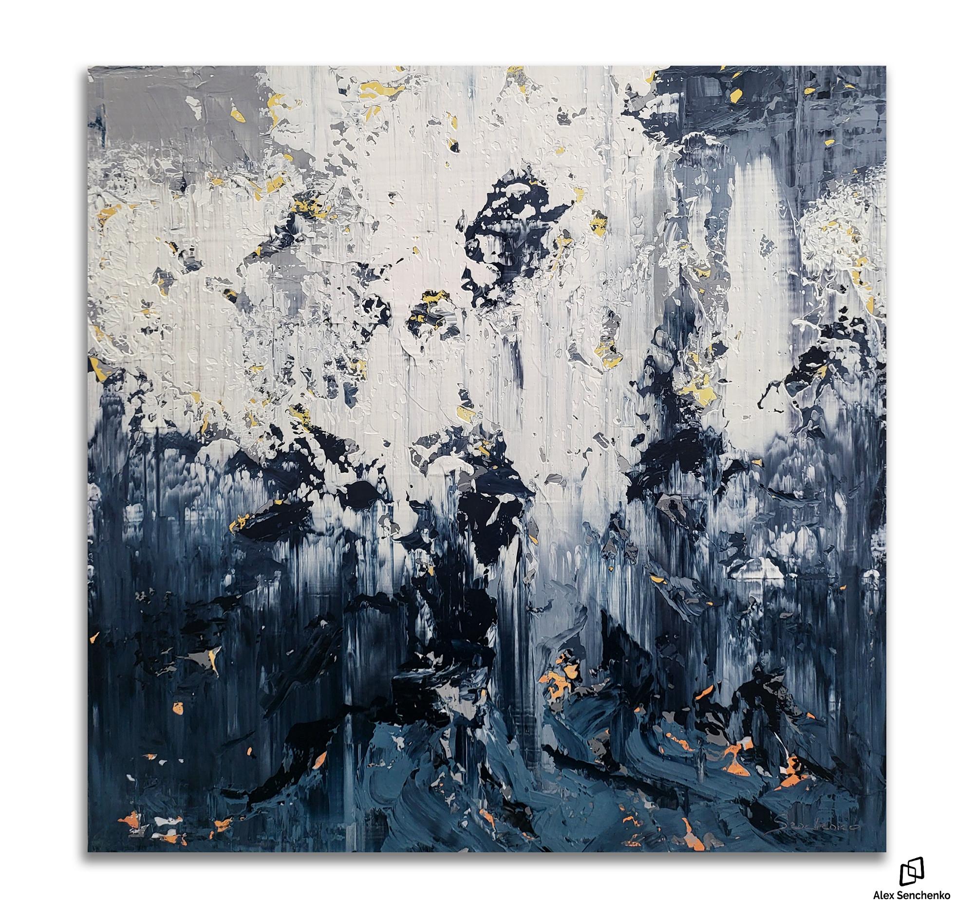 Astratto 2540 - Abstract Painting Nero di Alex Senchenko
