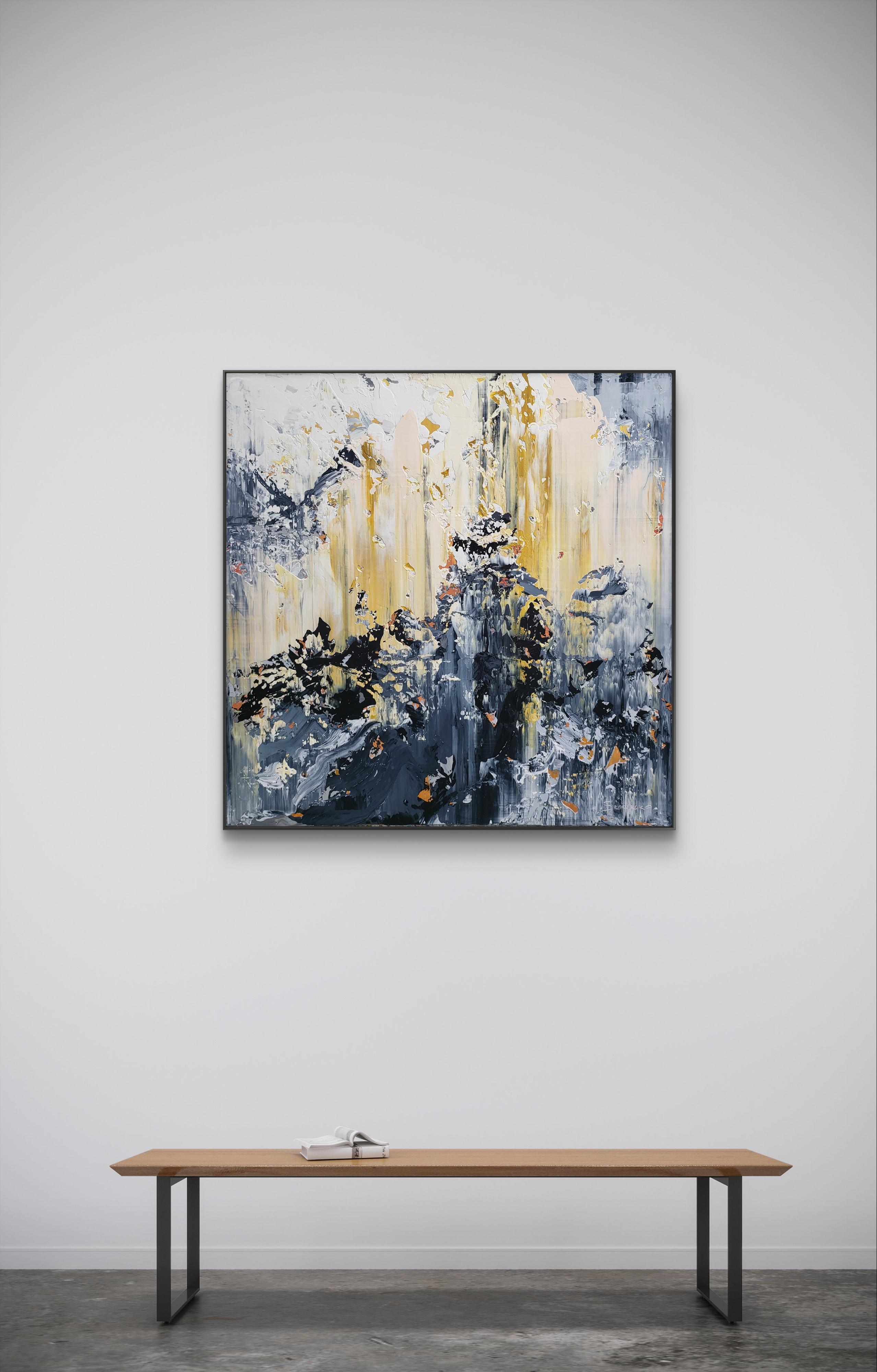 Zusammenfassung 2541 (Grau), Landscape Painting, von Alex Senchenko