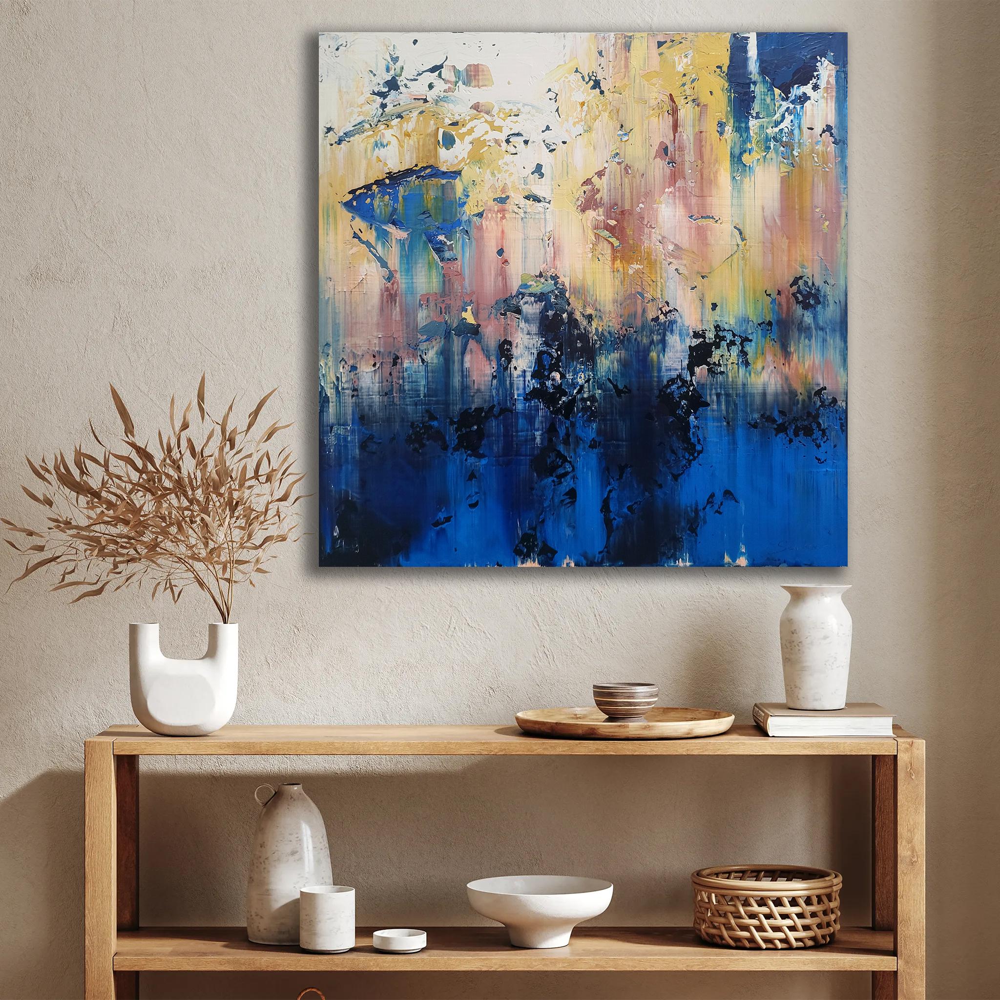 Resumen 2547 - Abstract Painting Azul de Alex Senchenko
