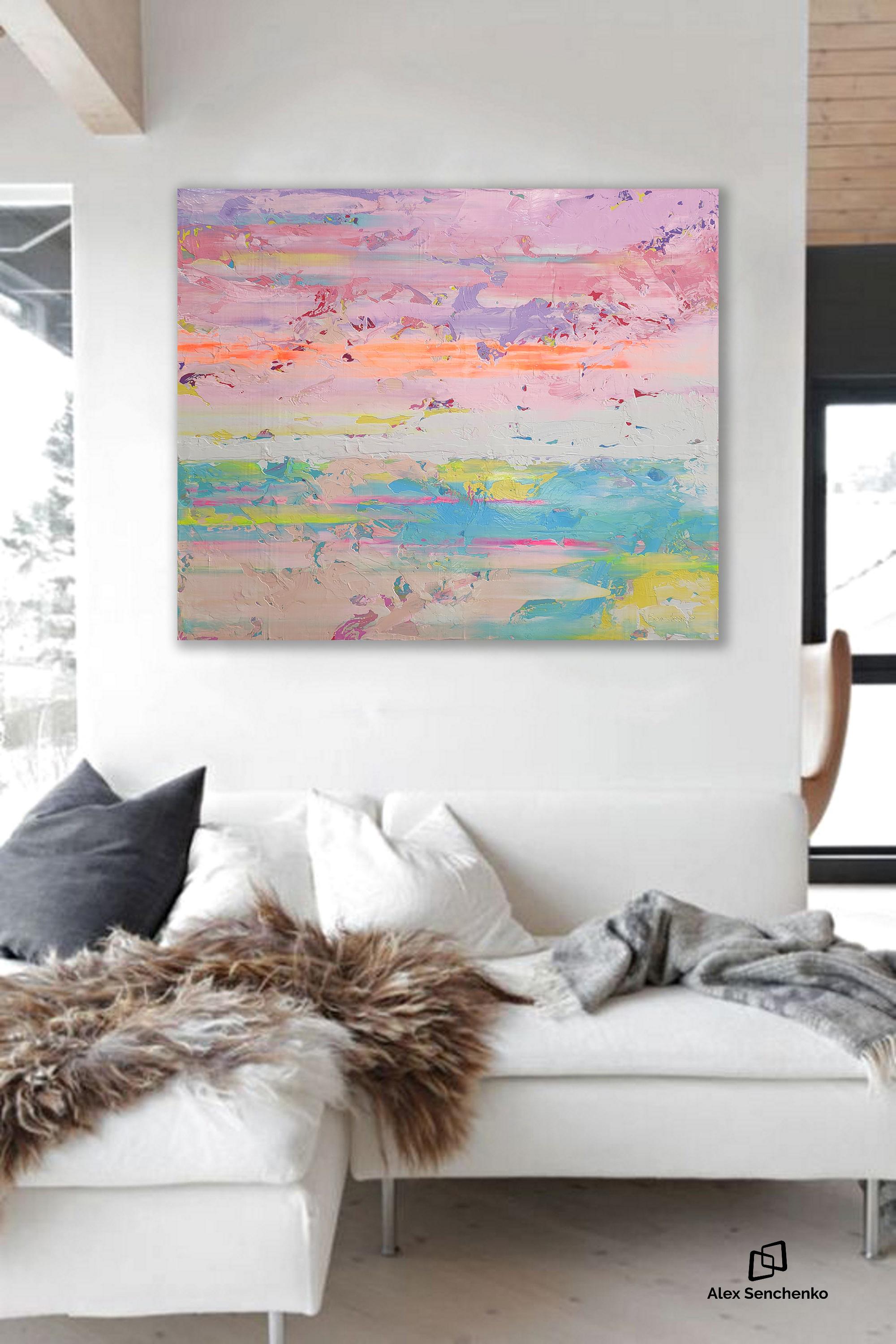 Abstract 2549 - Landscape Painting Grigio di Alex Senchenko