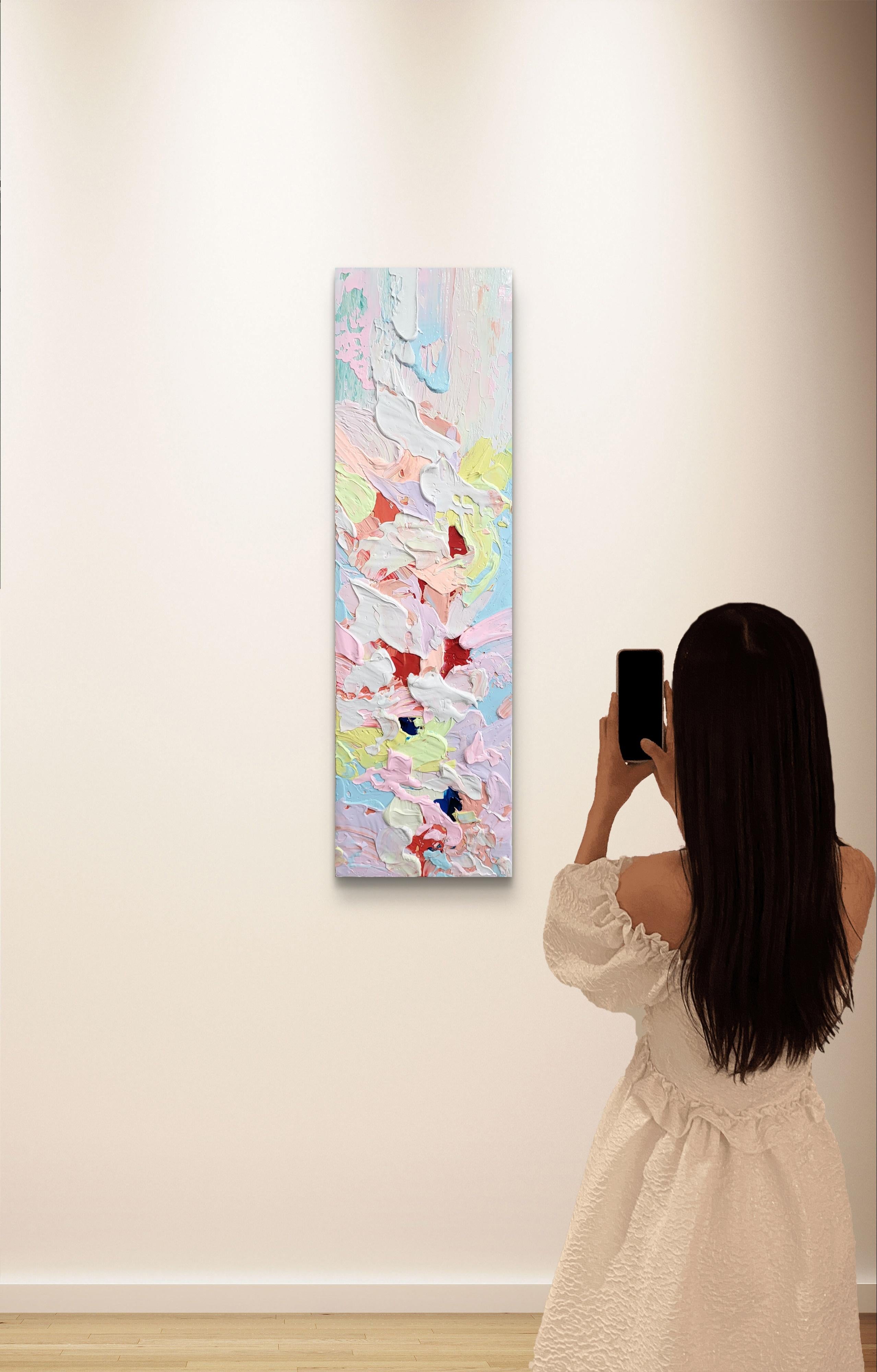 Abstract 2554 - Blue Interior Painting by Alex Senchenko