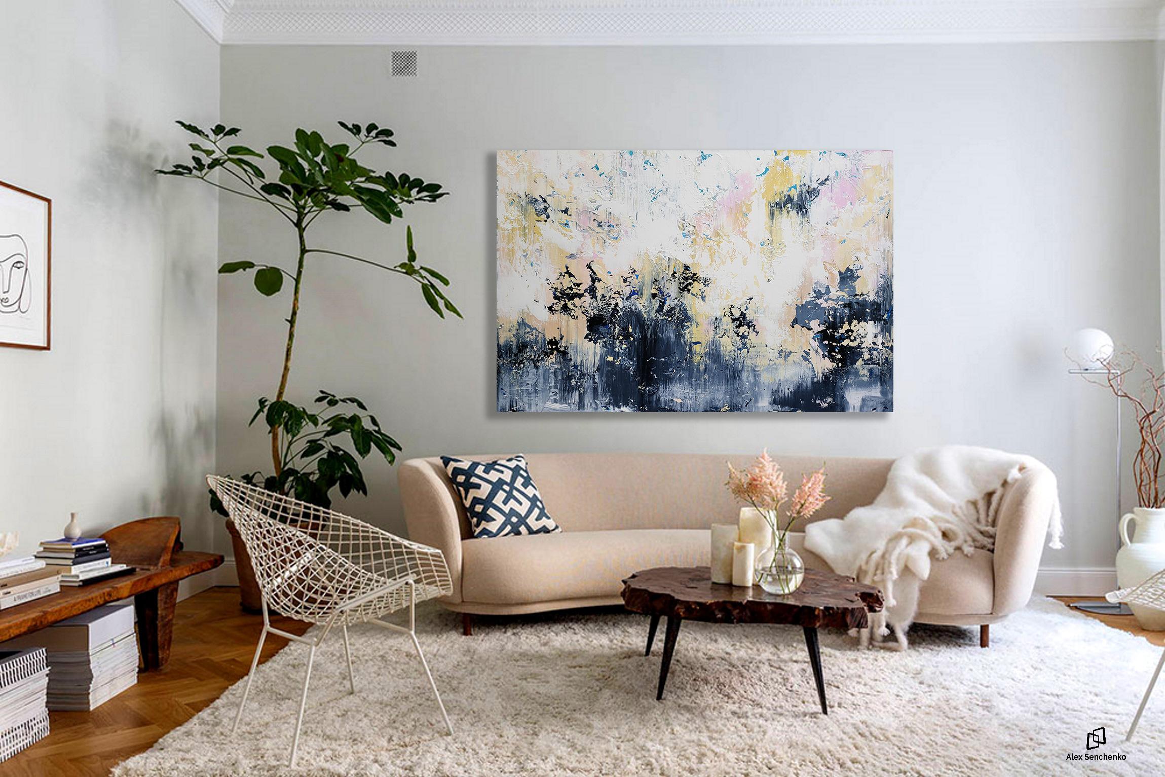 Résumé 2563 - Gris Interior Painting par Alex Senchenko