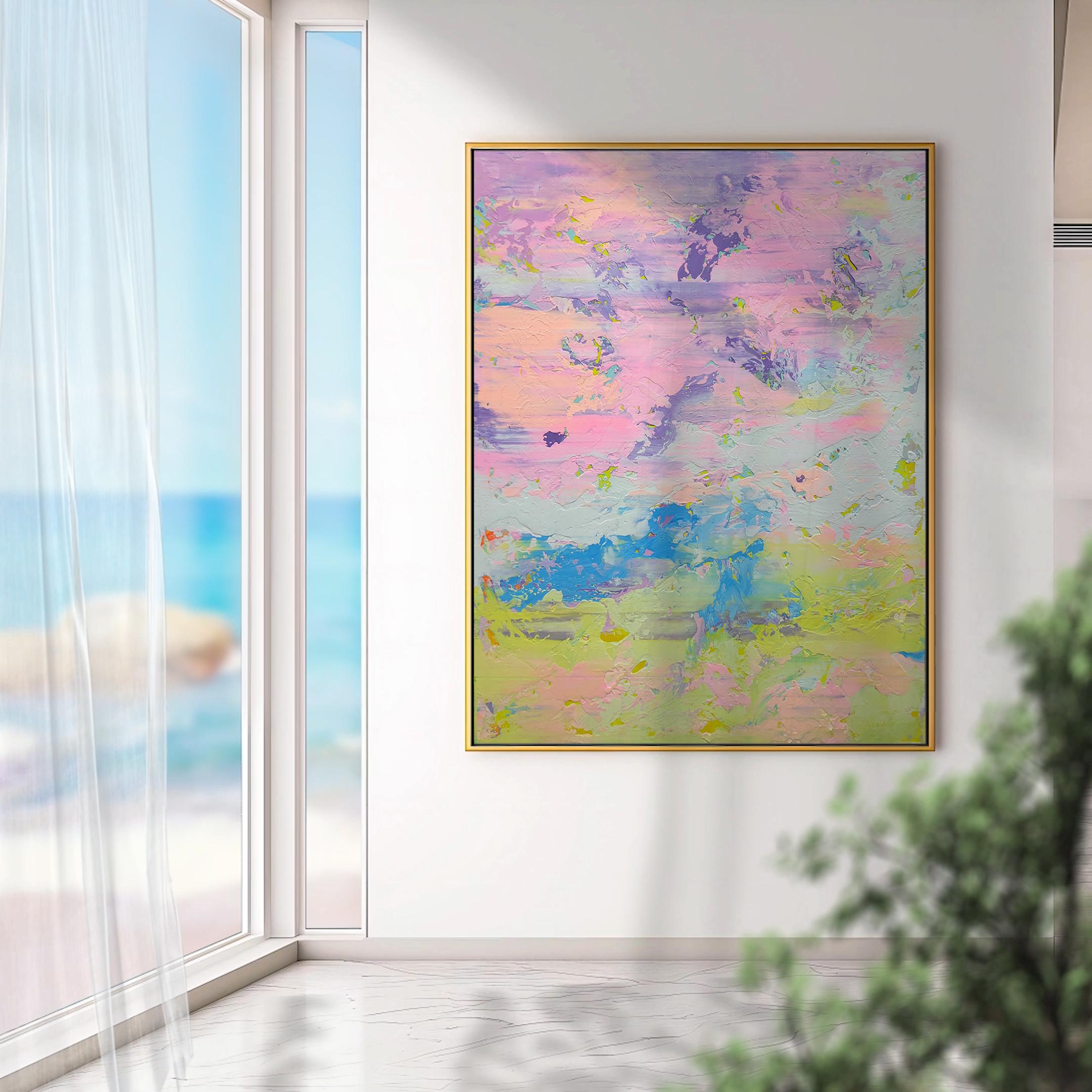 Abstract 2573 - Gray Abstract Painting by Alex Senchenko