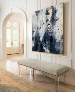 Astratto 2574 , Pittura acrilica su tela da imballaggio, Arte Moderna