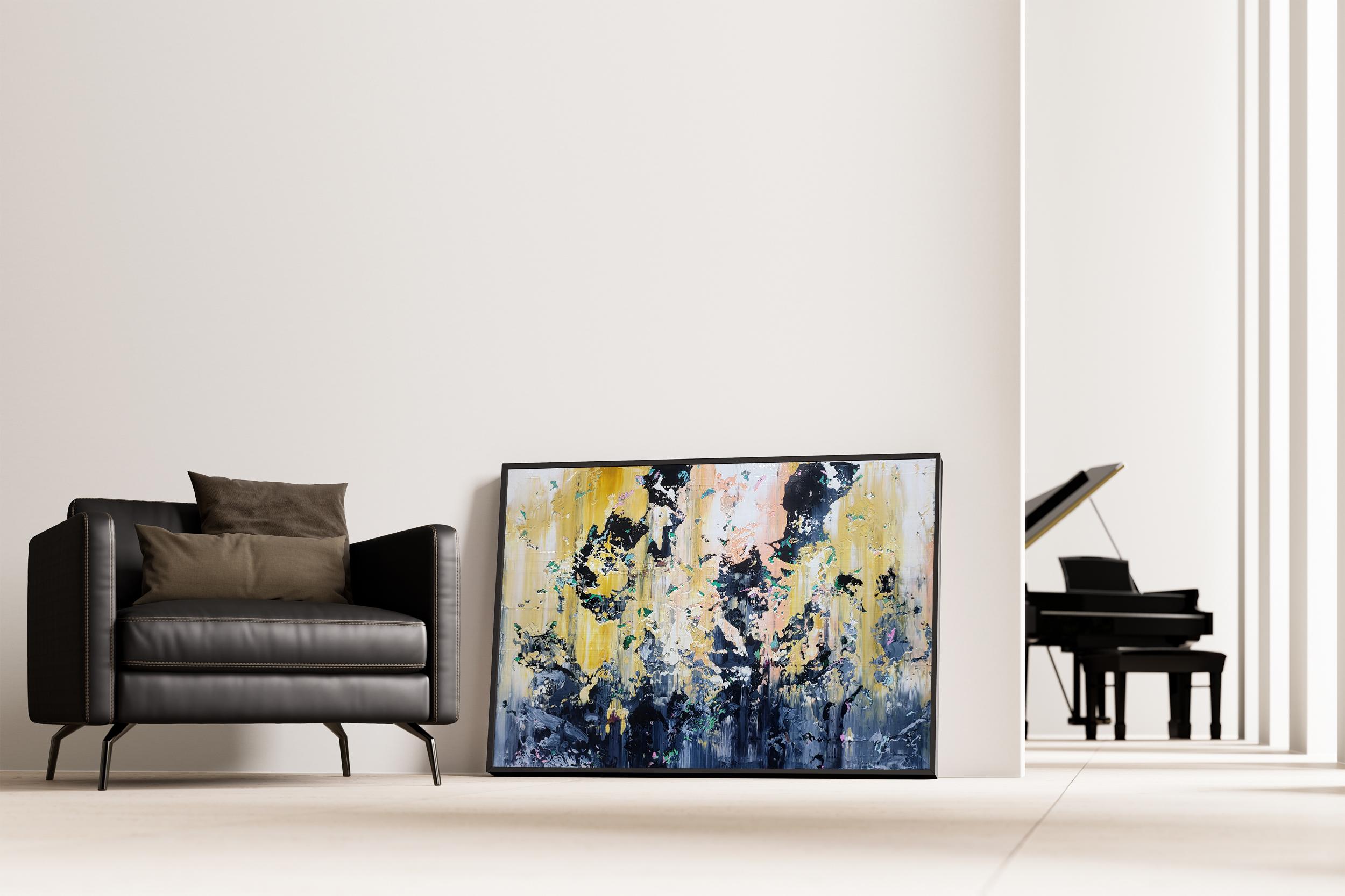 Zusammenfassung 2578 (Beige), Landscape Painting, von Alex Senchenko